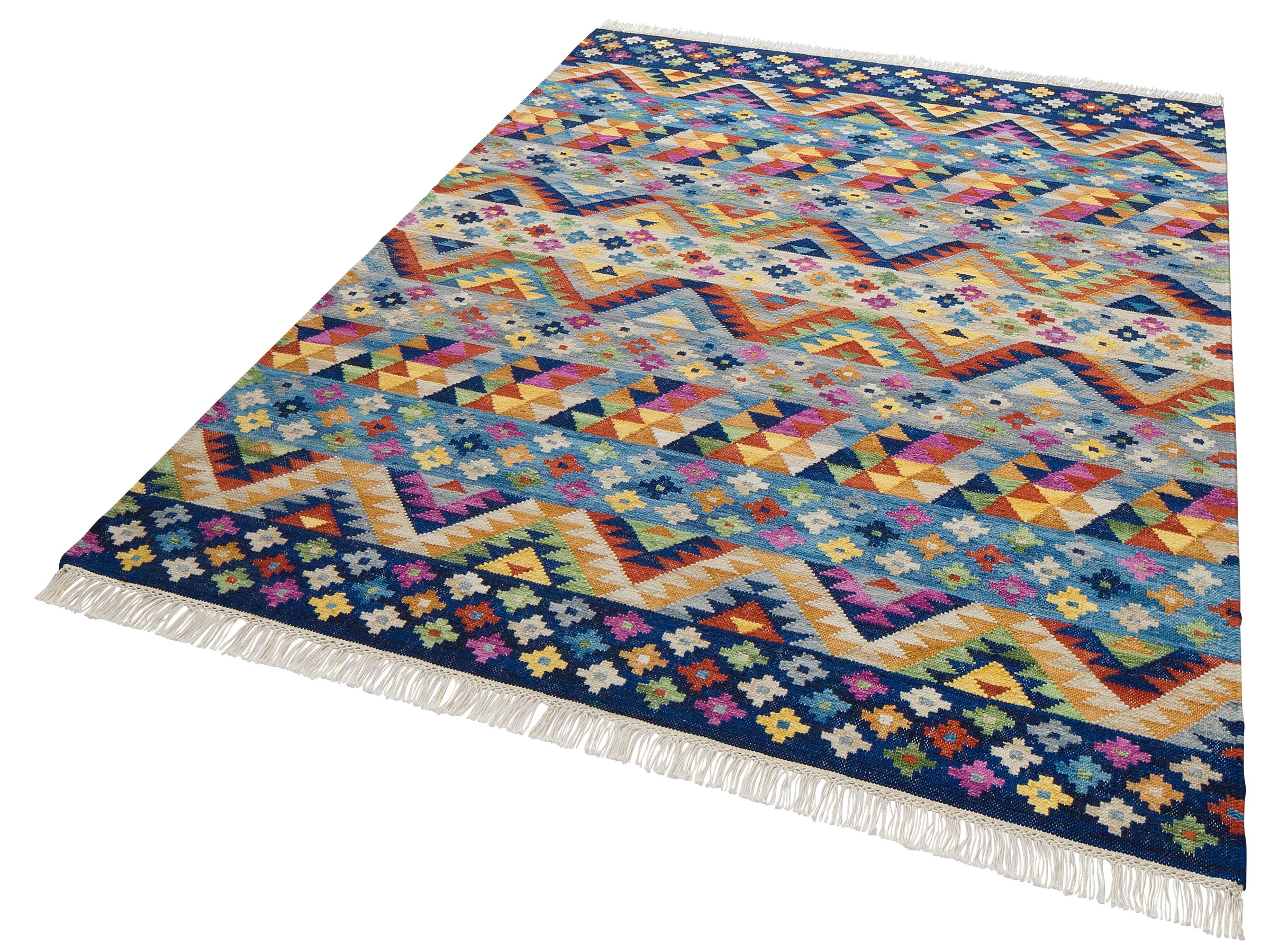 Image of Theko Exklusiv Teppich »Koos«, rechteckig, 8 mm Höhe, mit Fransen, Wohnzimmer bei Ackermann Versand Schweiz