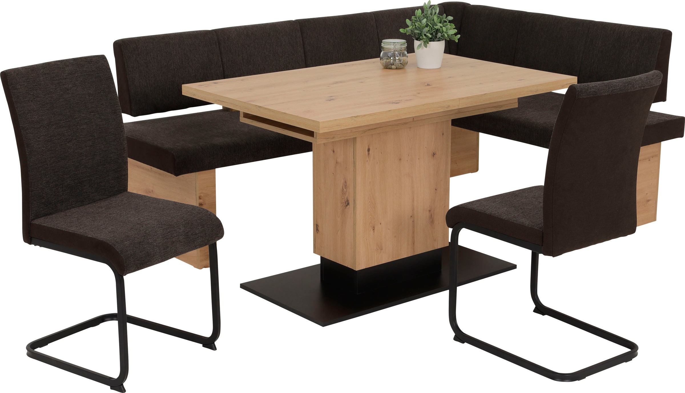 HELA Säulen-Esstisch "Lorena T" ausziehbar 120-180 cm