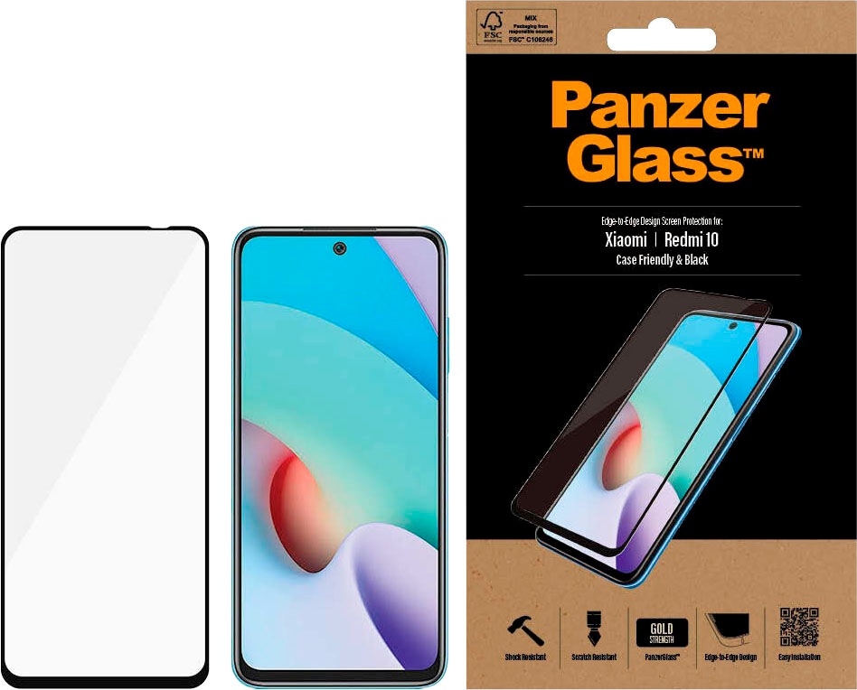 Image of PanzerGlass Displayschutzglas »Xiaomi Redmi 10 (CaseFriendly, E2E)«, (1 St.) bei Ackermann Versand Schweiz