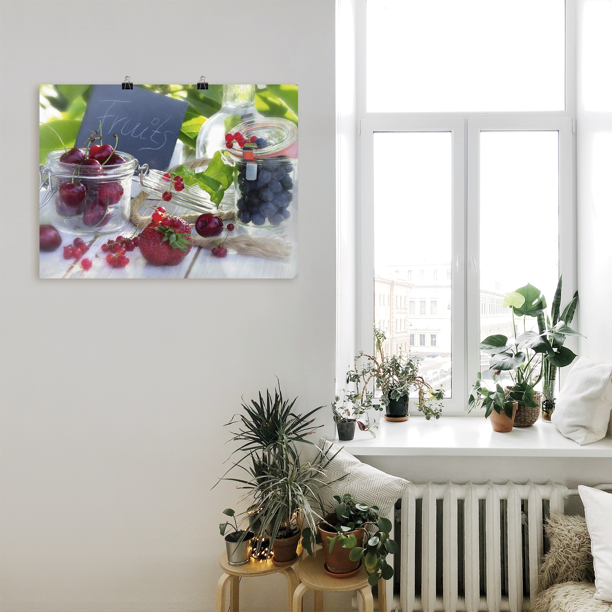 Artland Wandbild »Frischer Früchte Sommer«, Lebensmittel, (1 St.), als  Leinwandbild, Wandaufkleber oder Poster in versch. Grössen à bas prix