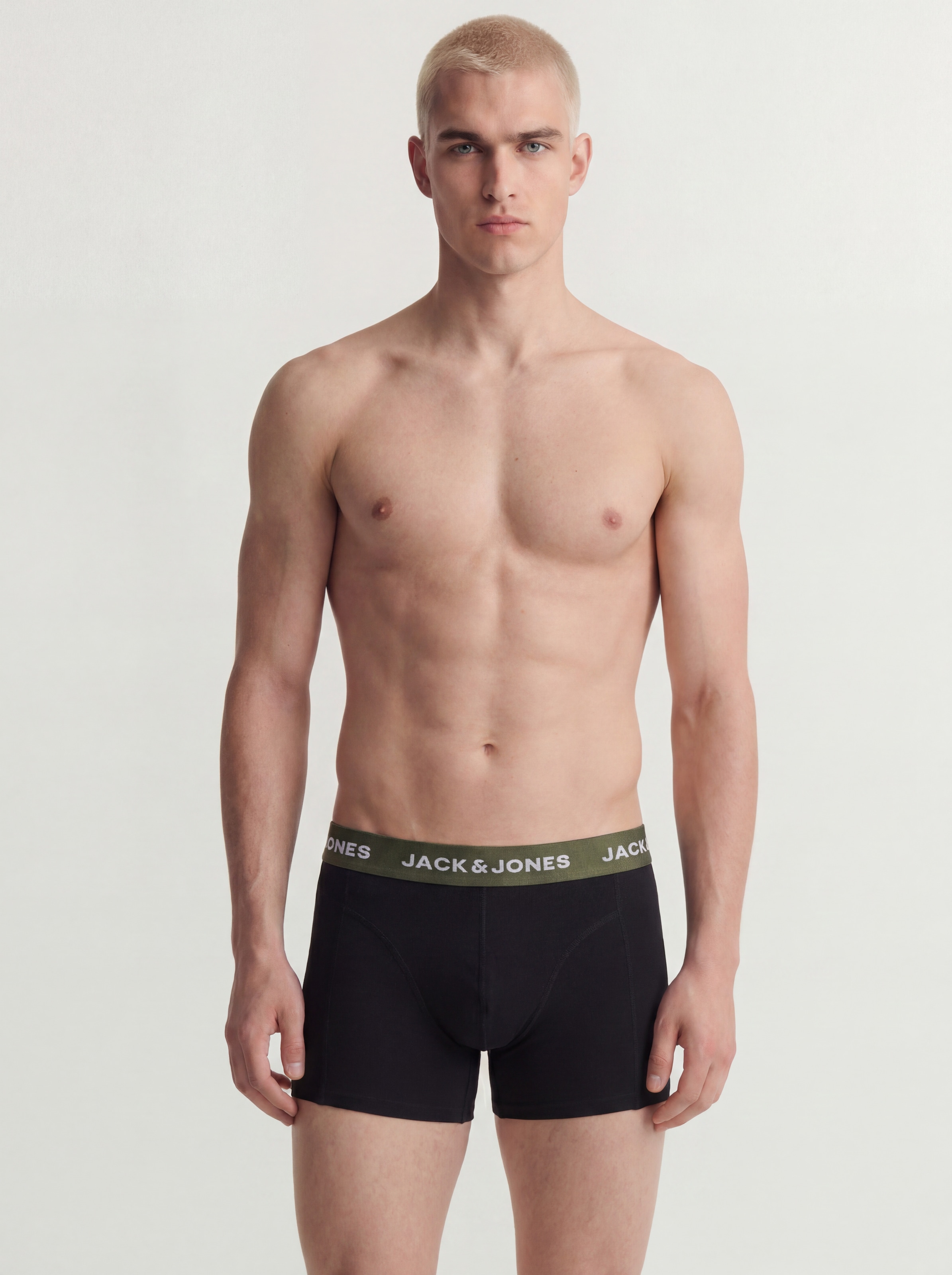 Jack & Jones Tronc »JACOLIVER SOLID TRUNKS 5 PACK BOX« Paquet, 5 cuis Baumwollmischung