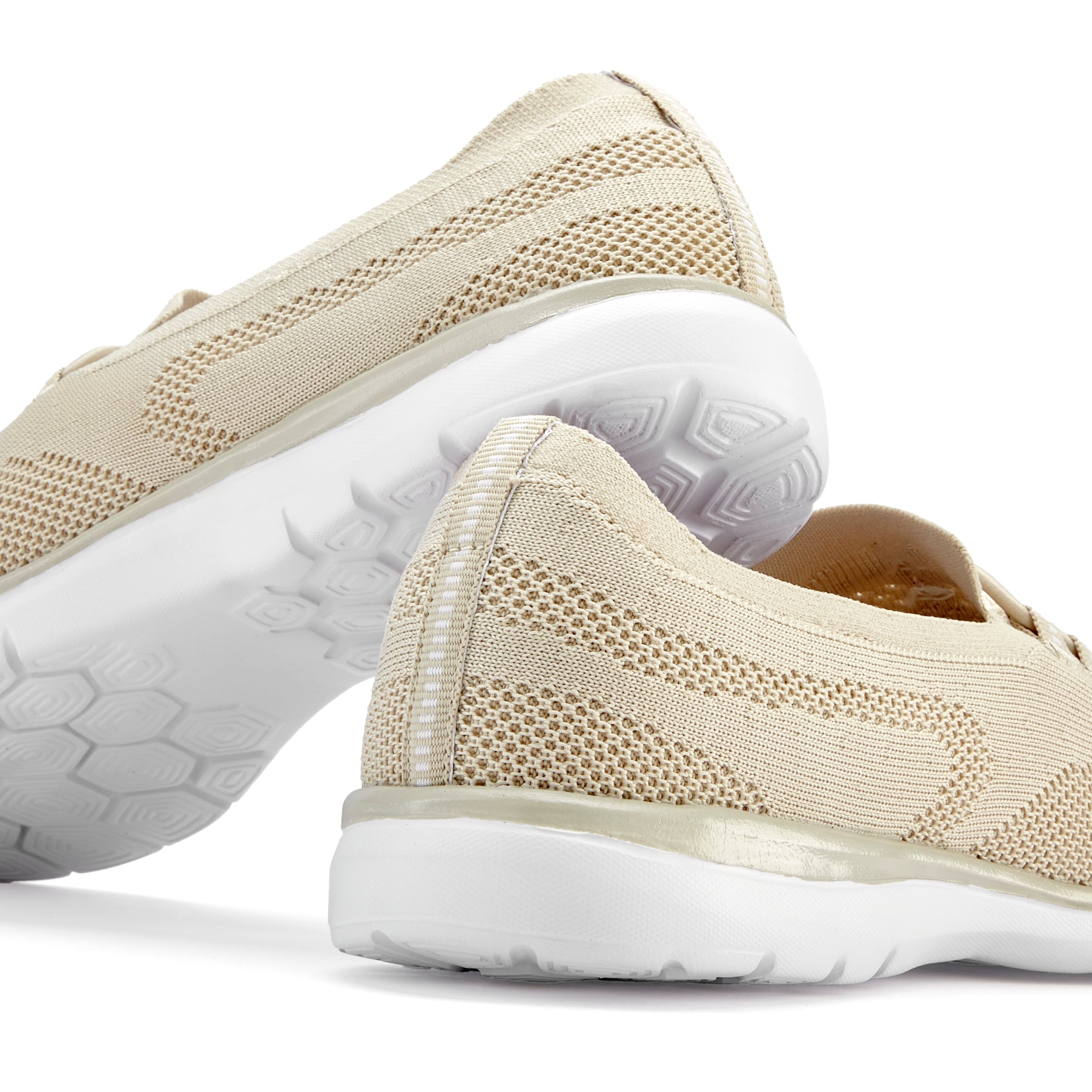 LASCANA Sneaker »Slipper, Halbschuh, leichtes Meshmaterial«  zum Reinschlüpfen mit elastischen Schnürbändern VEGAN