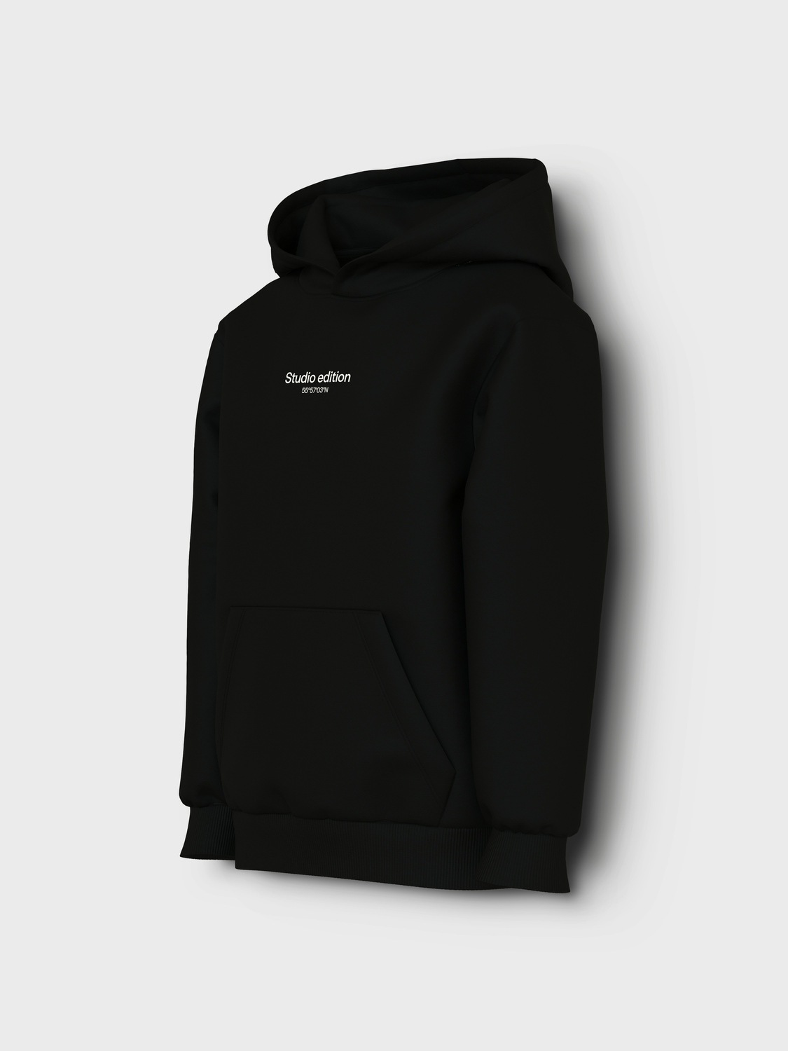 Name It Kapuzensweatshirt »NKMBRODY LS NREG SWEAT WH BRU NOOS«, mit kleinem Logoprint
