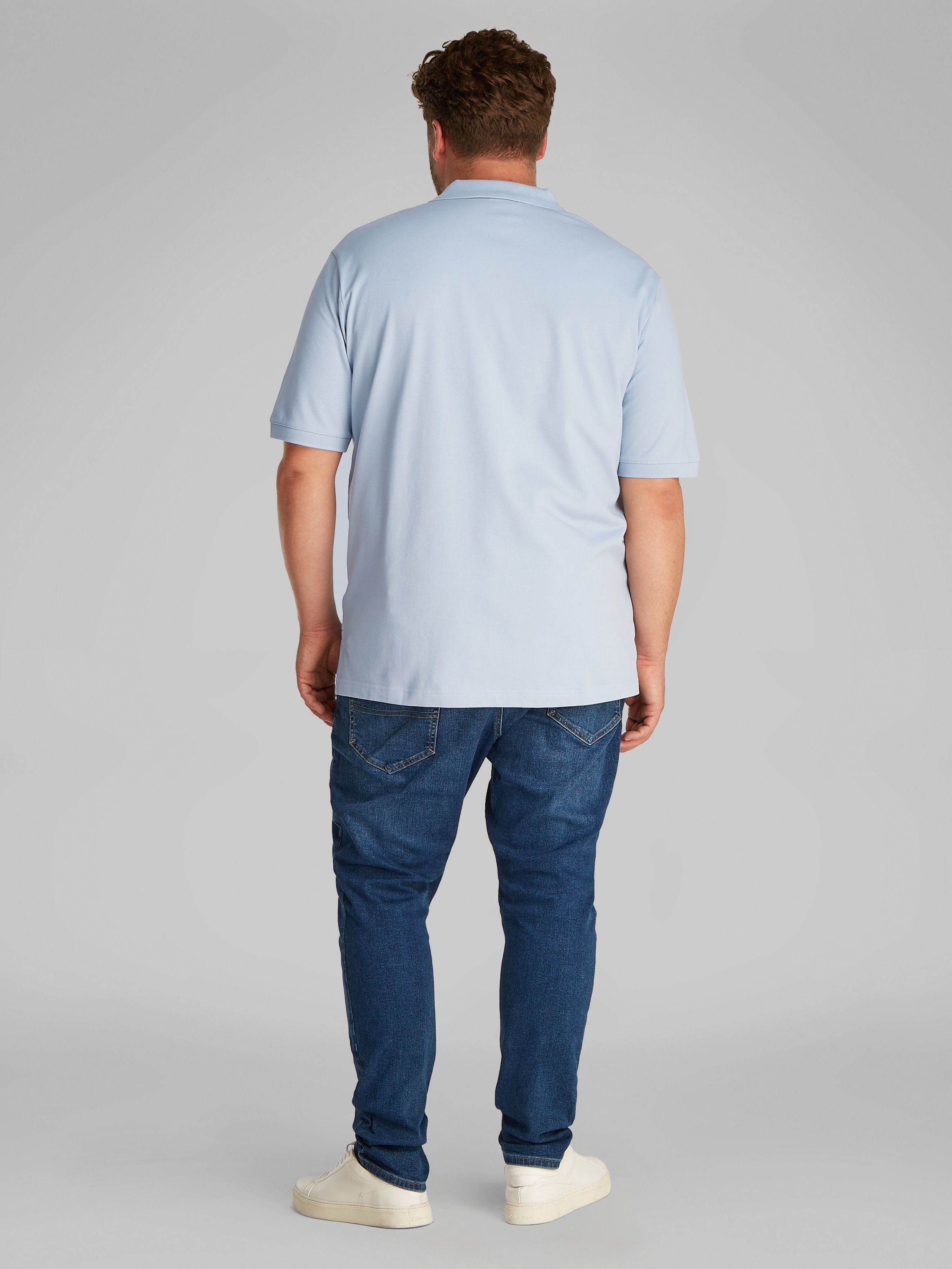Calvin Klein Big&Tall Poloshirt »BT-STRETCH PIQUE SLIM POLO«, in grossen Grössen mit Polokragen