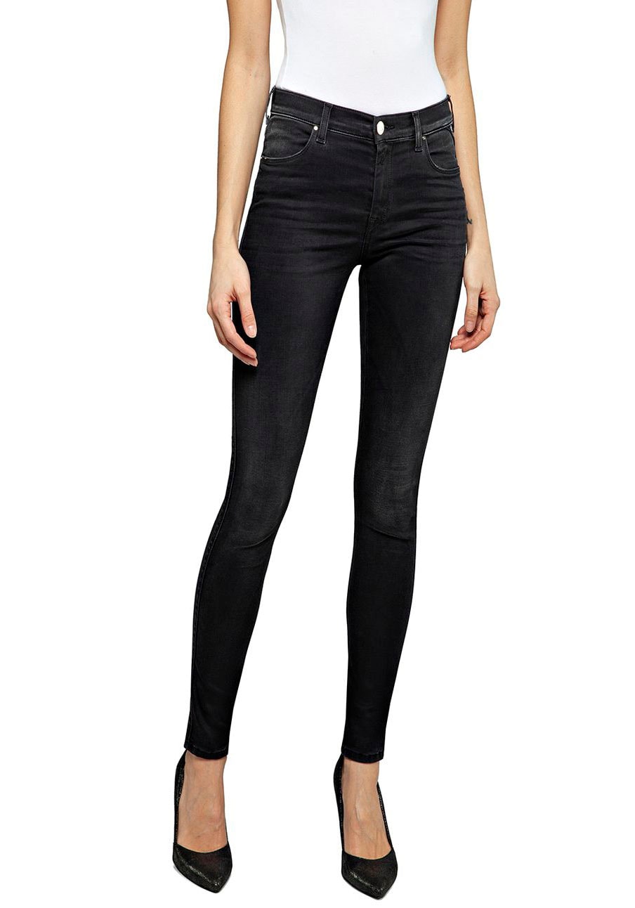 Replay Skinny-fit-Jeans »Luzien-White Shades«, in cooler Used-Waschung