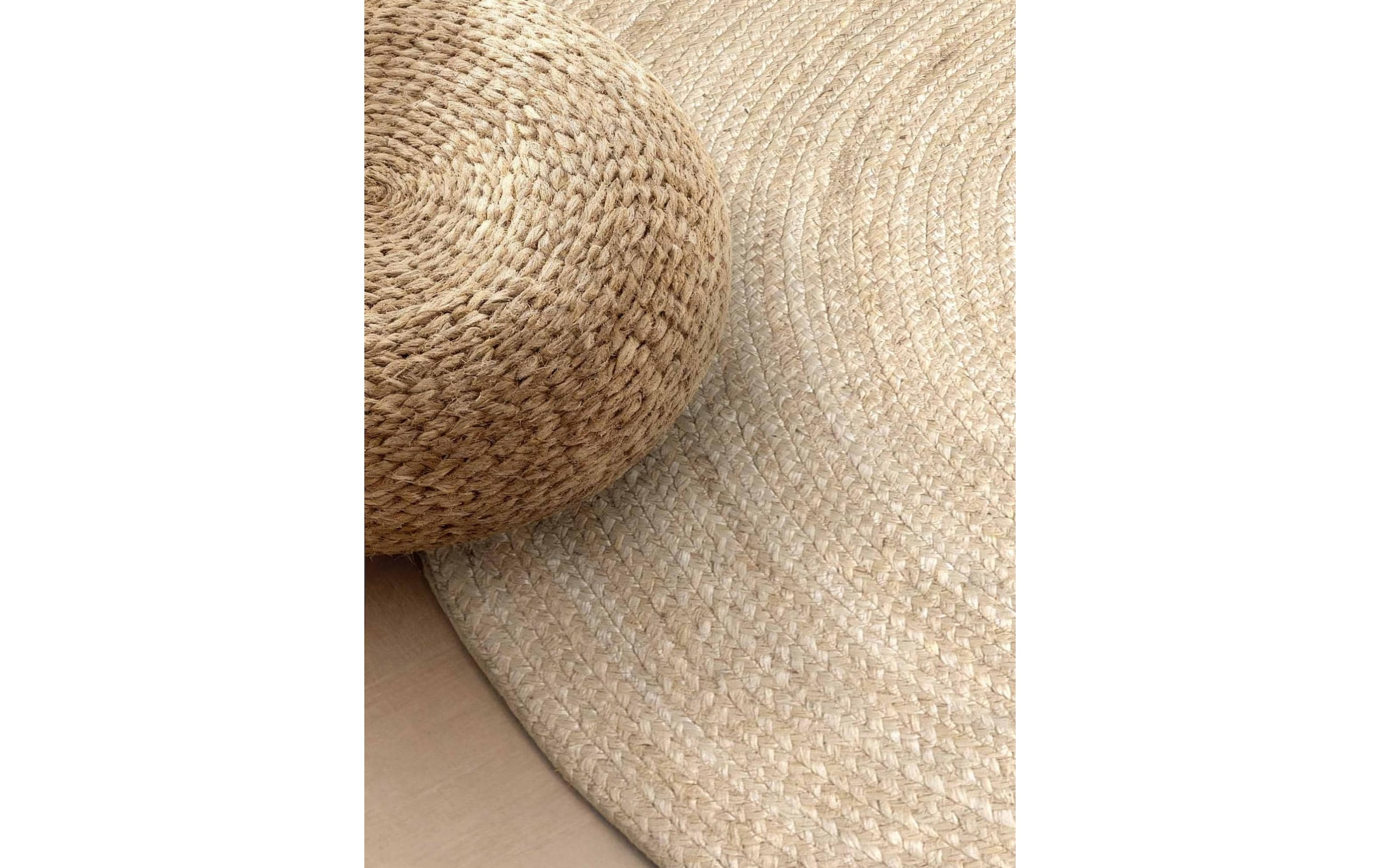 HANSE Home Teppich »Rangpur Juteteppich, in rund und oval« oval 10 mm Höhe handgewebt, 100% Jute , Natur, Wohnzimmer, Flur, Boho, Skandi