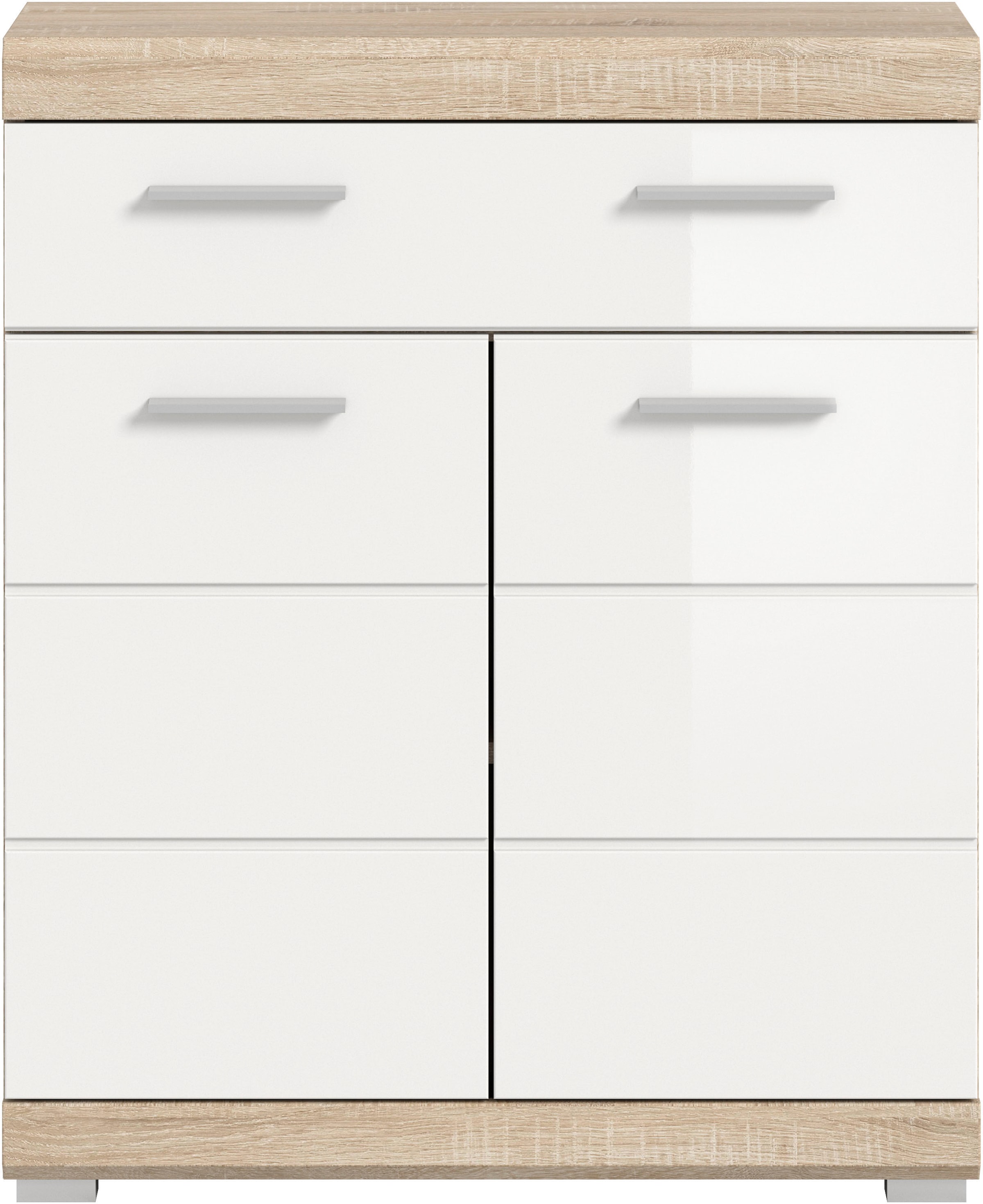welltime Armoire basse »SIENA, Breite 74cm, 2 Tür, 1 Schubkasten, 2 Fächer, MDF-Front« BEST-SELLER !,  disponible en plusieurs couleurs, meubles de salle de bain, armoire de salle de bain, commode, salle de bain