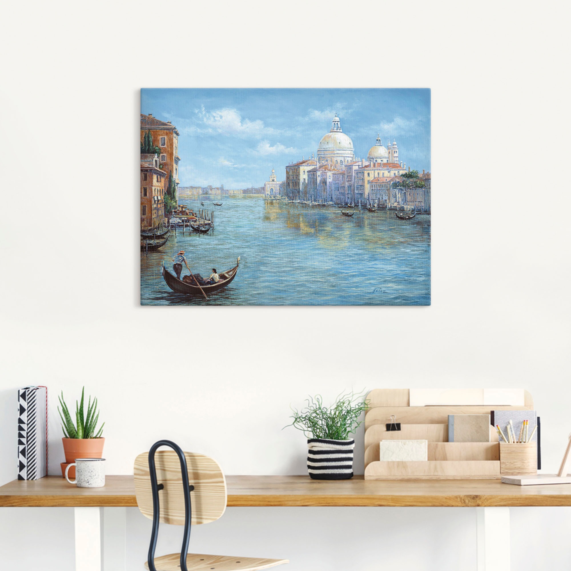 Artland Tableau sur toile »Venedig« 1 cuis tlg. auf Holzrahmen gespannt