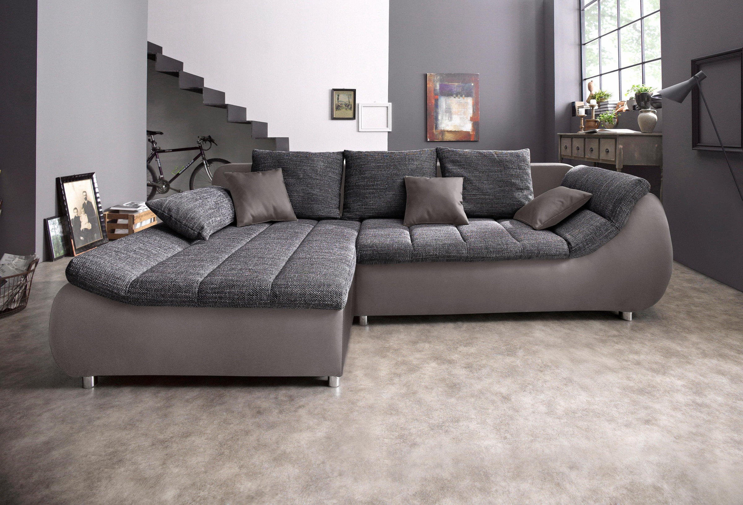 Image of my home Ecksofa »Liliana«, wahlweise mit Bettfunktion bei Ackermann Versand Schweiz