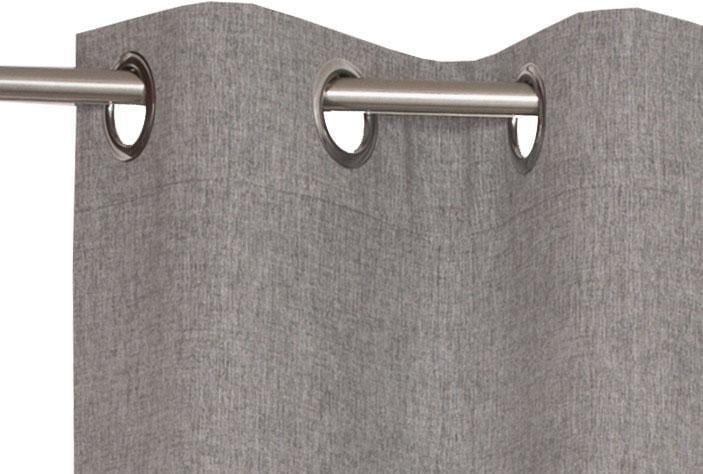 Esprit Vorhang »Harp«, (1 St.), HxB: 250x140, Blickdicht, mit Lederlabel, (BxH) 140 x 250 cm