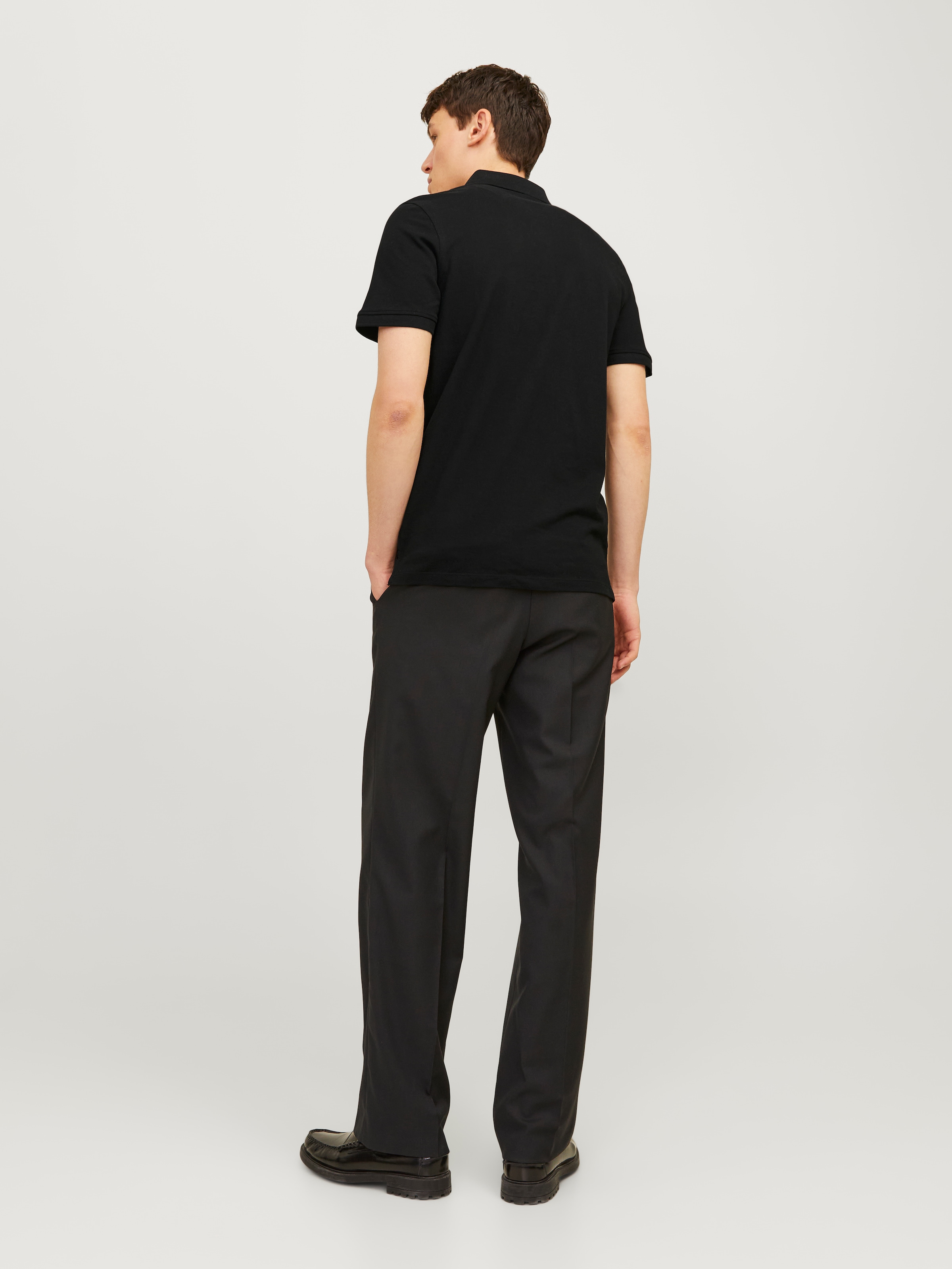 Jack & Jones Polo »JJEPAULOS  Poloshirt mit klassischem Kragen und figurbetonter Form« broderie logo, tendance, étroit, coton, col polo