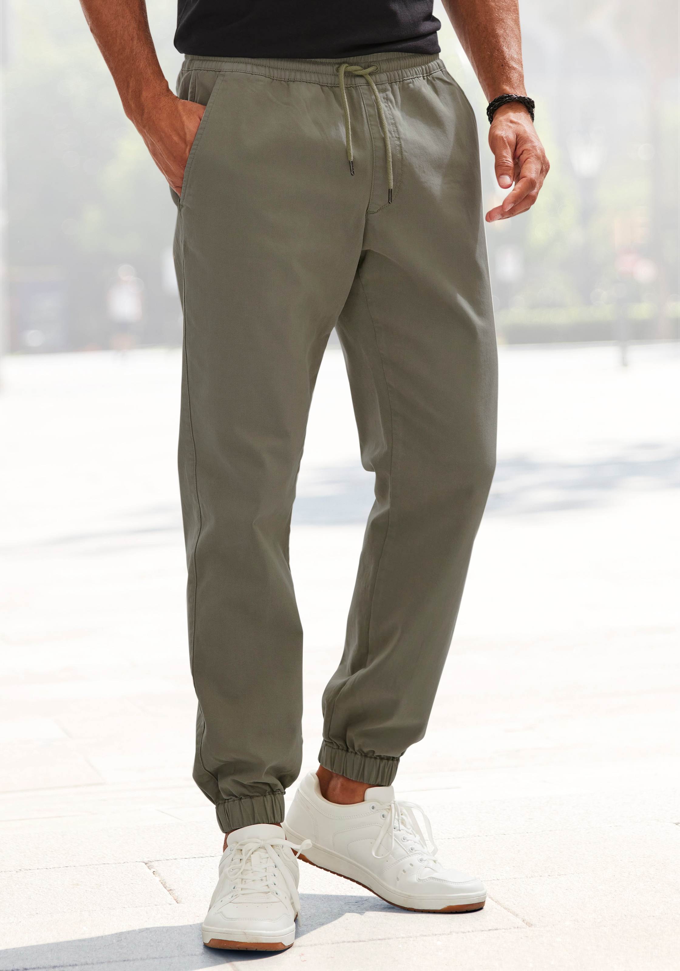 Image of John Devin Jogger Pants "Jogg Pants" Schlupfhose aus elastischer Baumwoll-Qualität