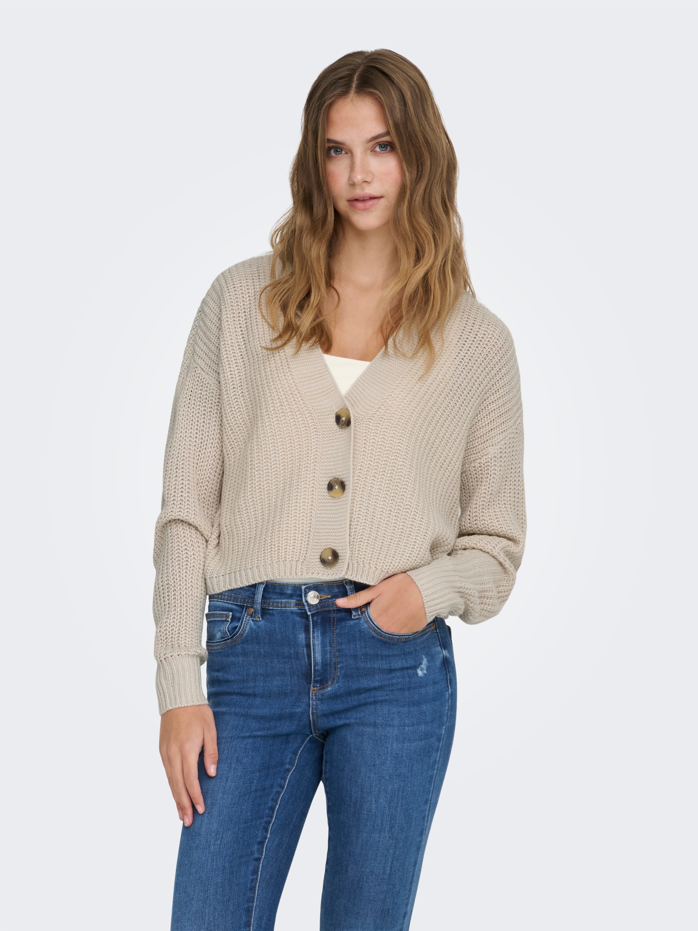 ONLY Strickjacke »ONLCAROL NICE L/S CARDIGAN KNT NOOS« Kunstfaser, regular fit