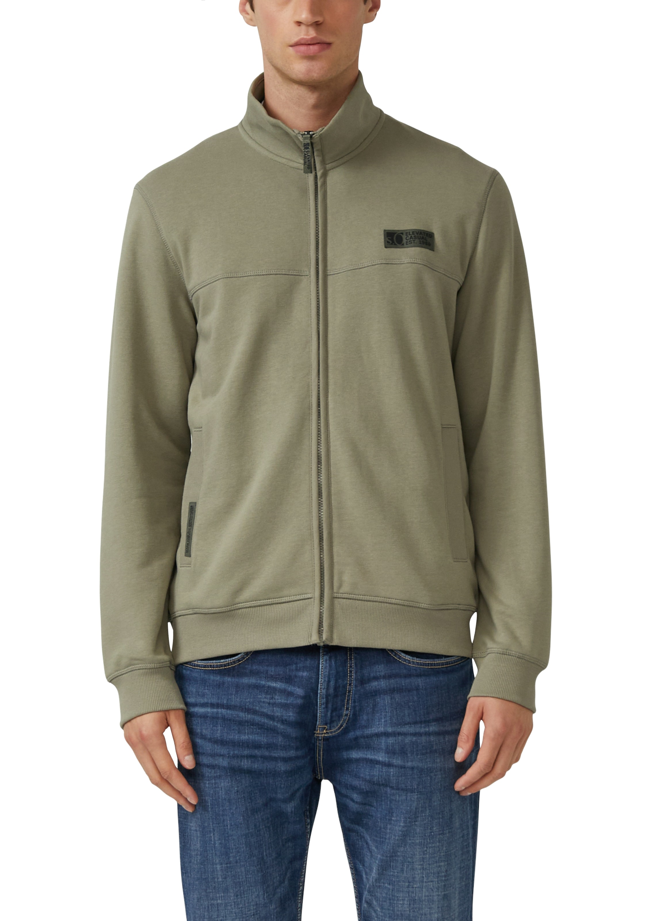Image of s.Oliver Sweatjacke mit Stehkragen