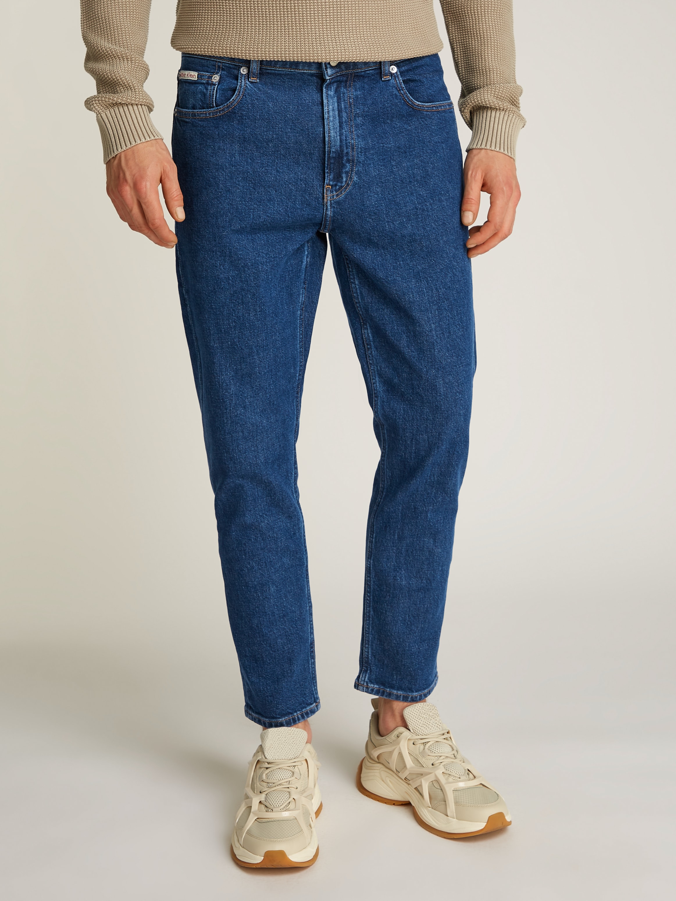 Calvin Klein Jeans Straight-Jeans »DAD JEANS«, Logodruck, Coinpocket