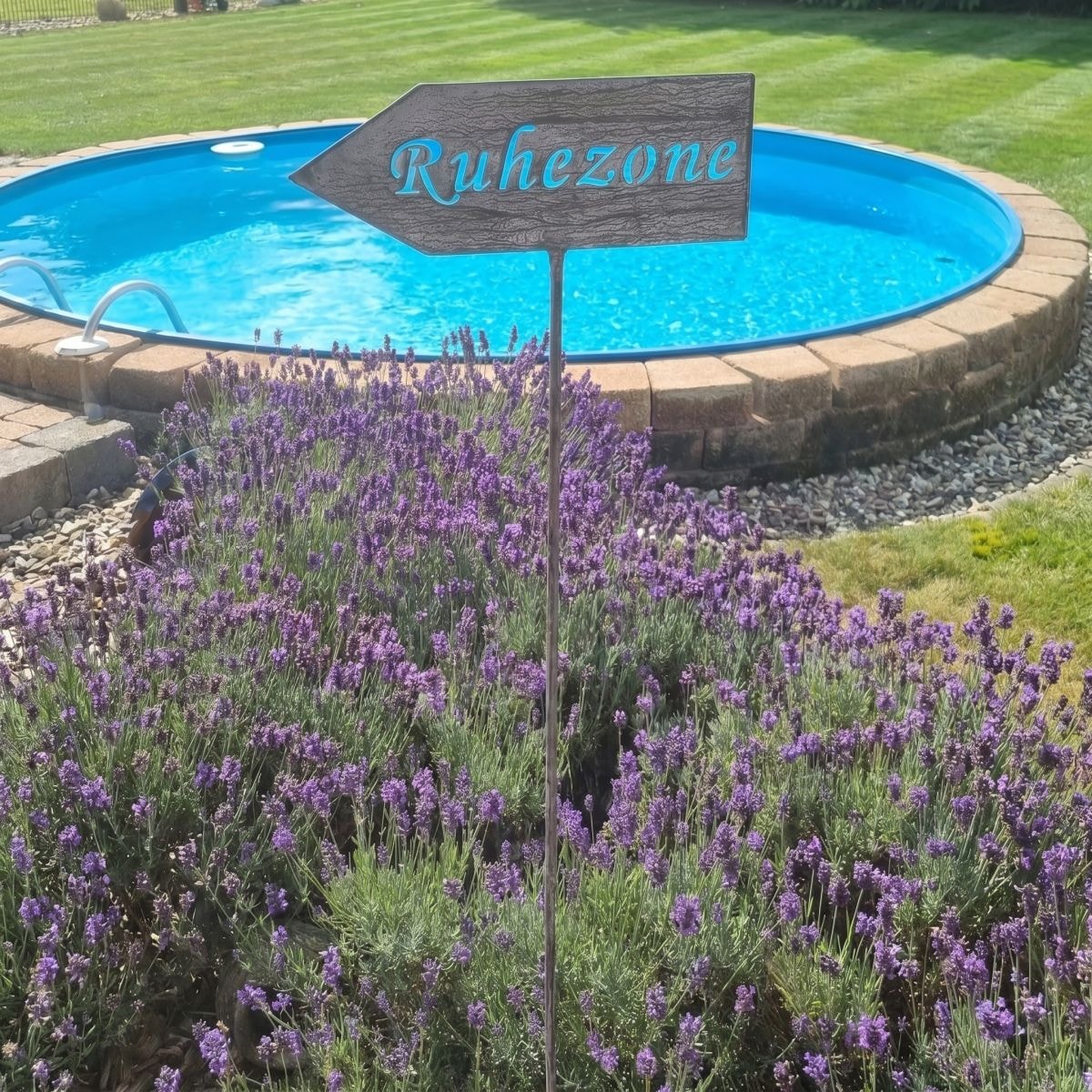 Ambiente Haus Gartenstecker »Ruhezone (H) 122cm« als Pfeil mit Schriftzug Ruhezone für den Aussenbereich