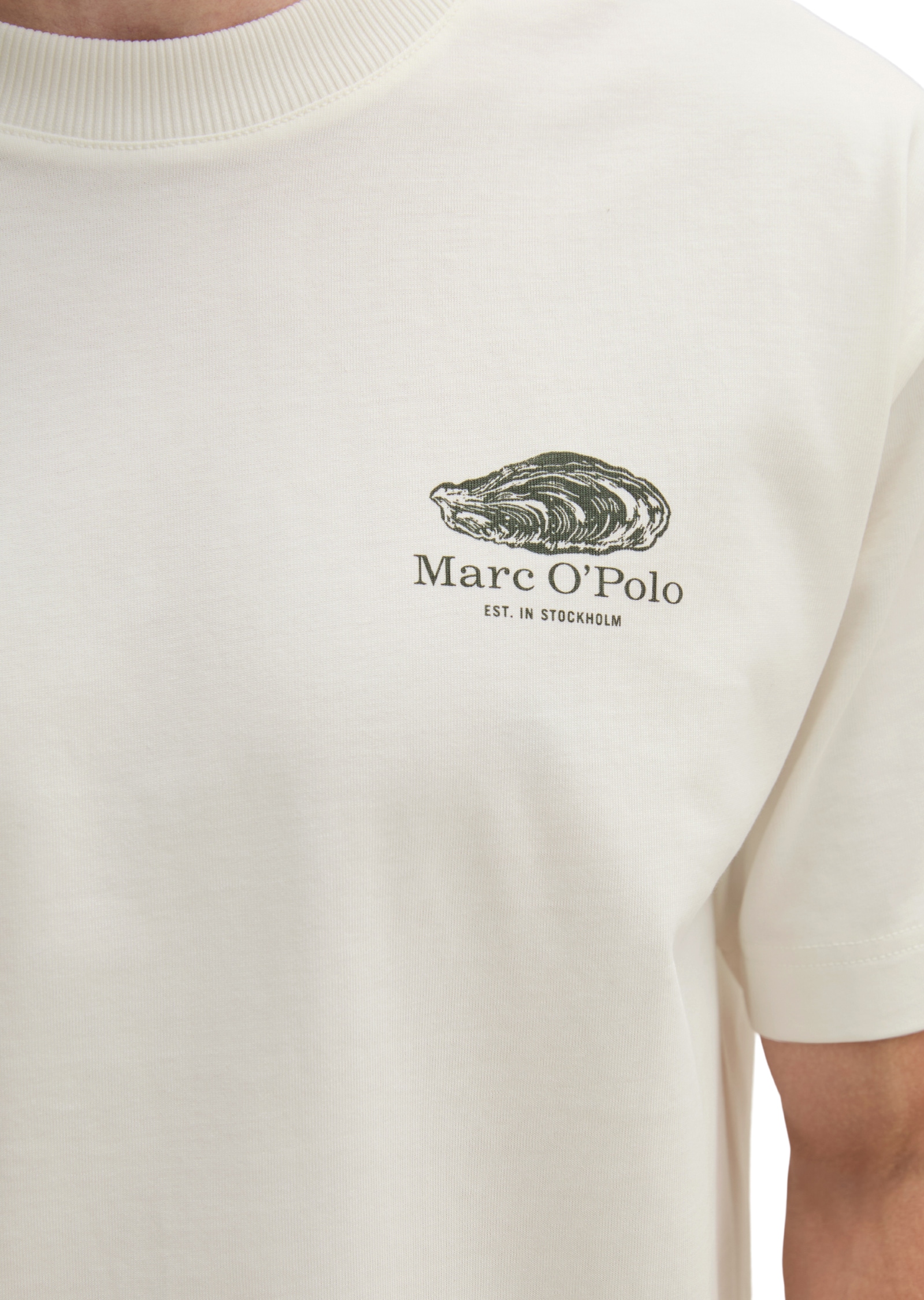 Marc O'Polo T-Shirt loose mit maritinem Rückenprint