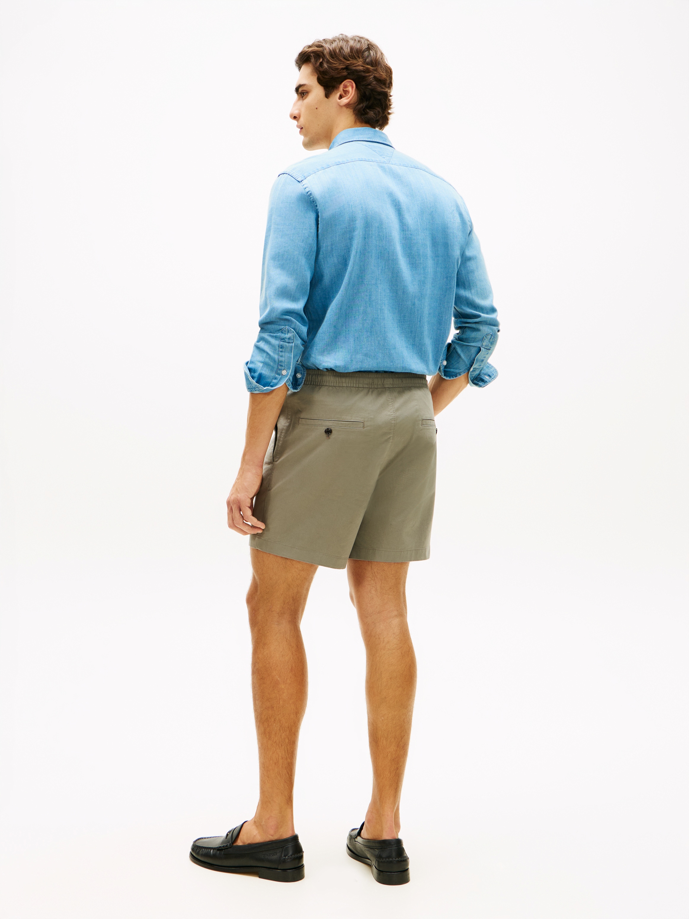 Tommy Hilfiger Short »DOVER POPLIN«  en coton Paper-Touch, ceinture élastique