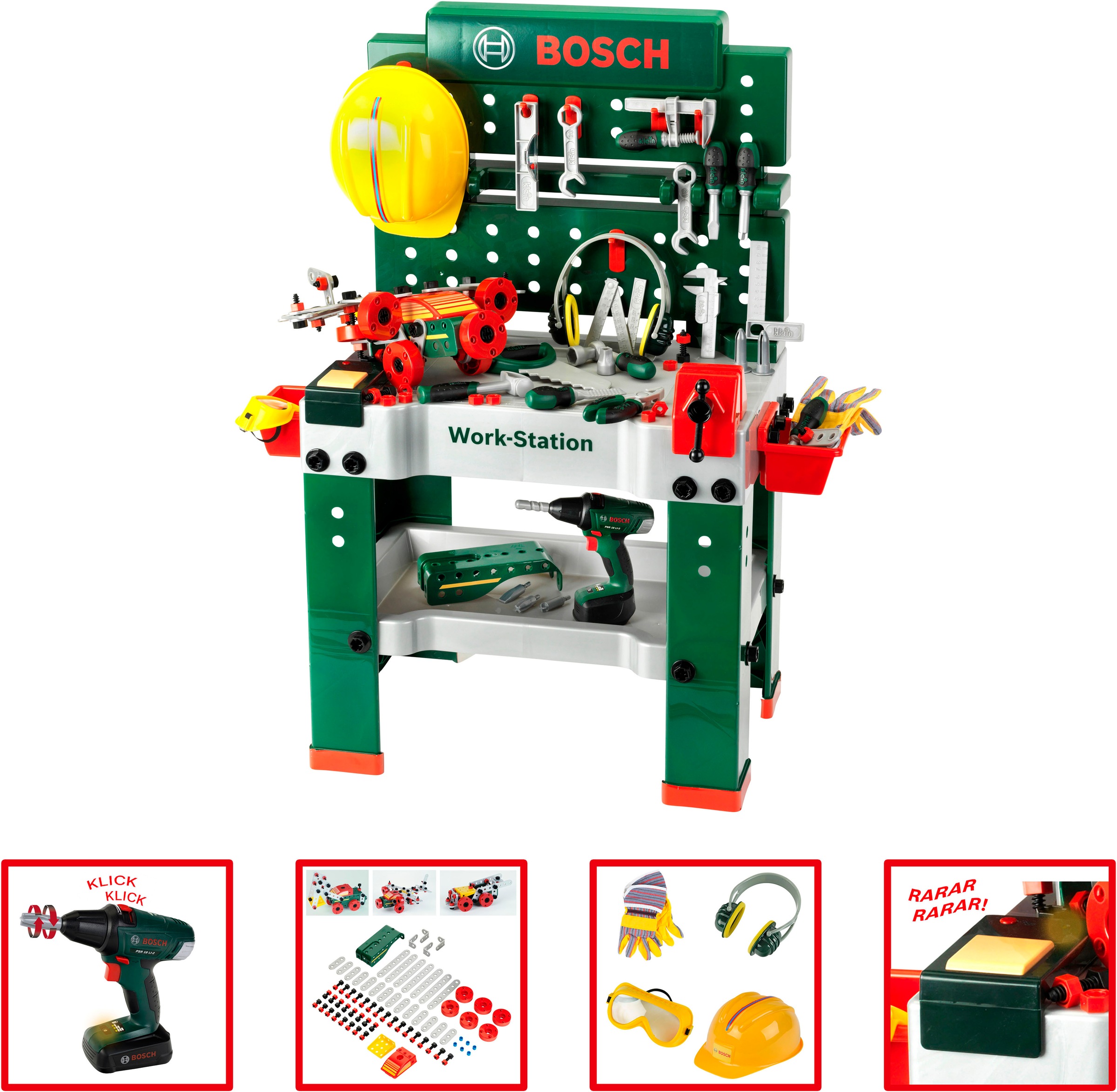 Klein Établi de jeu »BOSCH Werkbank No.1 2016« mit Sound, Made in Germany