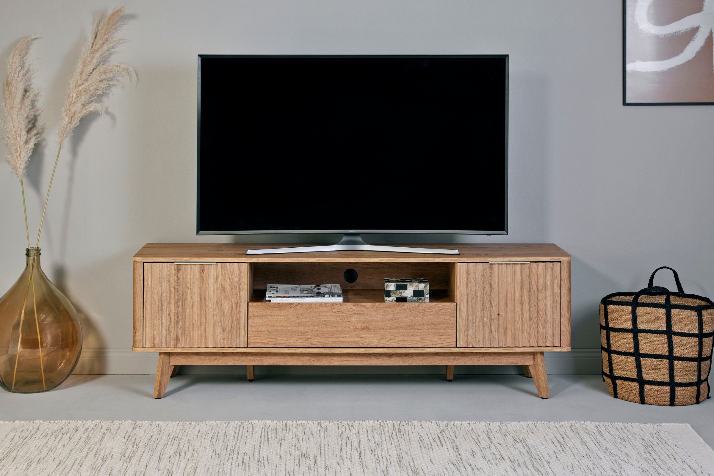 Image of Jahnke TV-Board "WAVE TV 170" 1 Stk. tlg. TV-Board, Retro-Stil, Front in Wellendesign, Breite ca. 170 cm