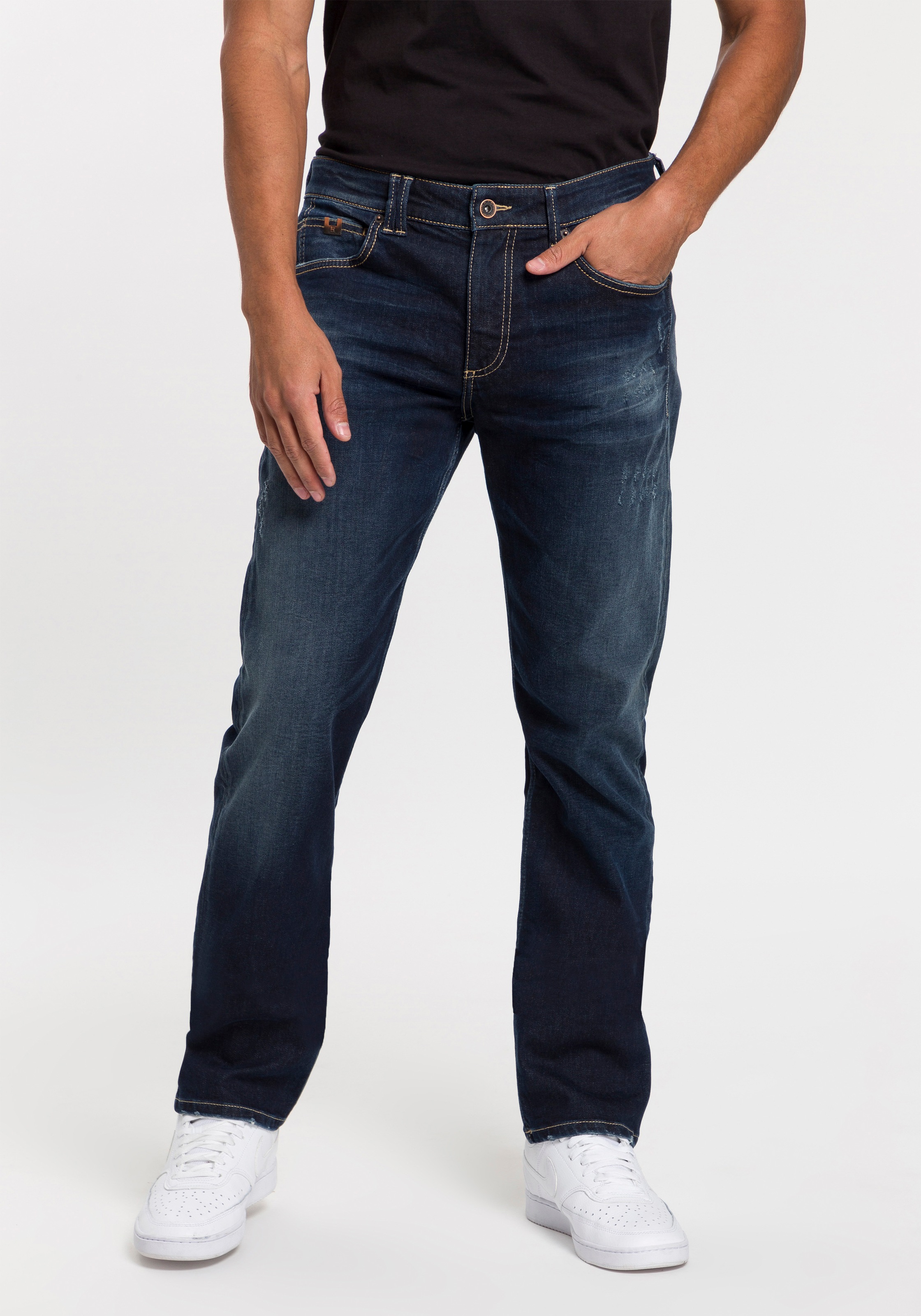 Image of H.I.S Slim-fit-Jeans »PITT«, Ökologische, wassersparende Produktion durch Ozon Wash bei Ackermann Versand Schweiz