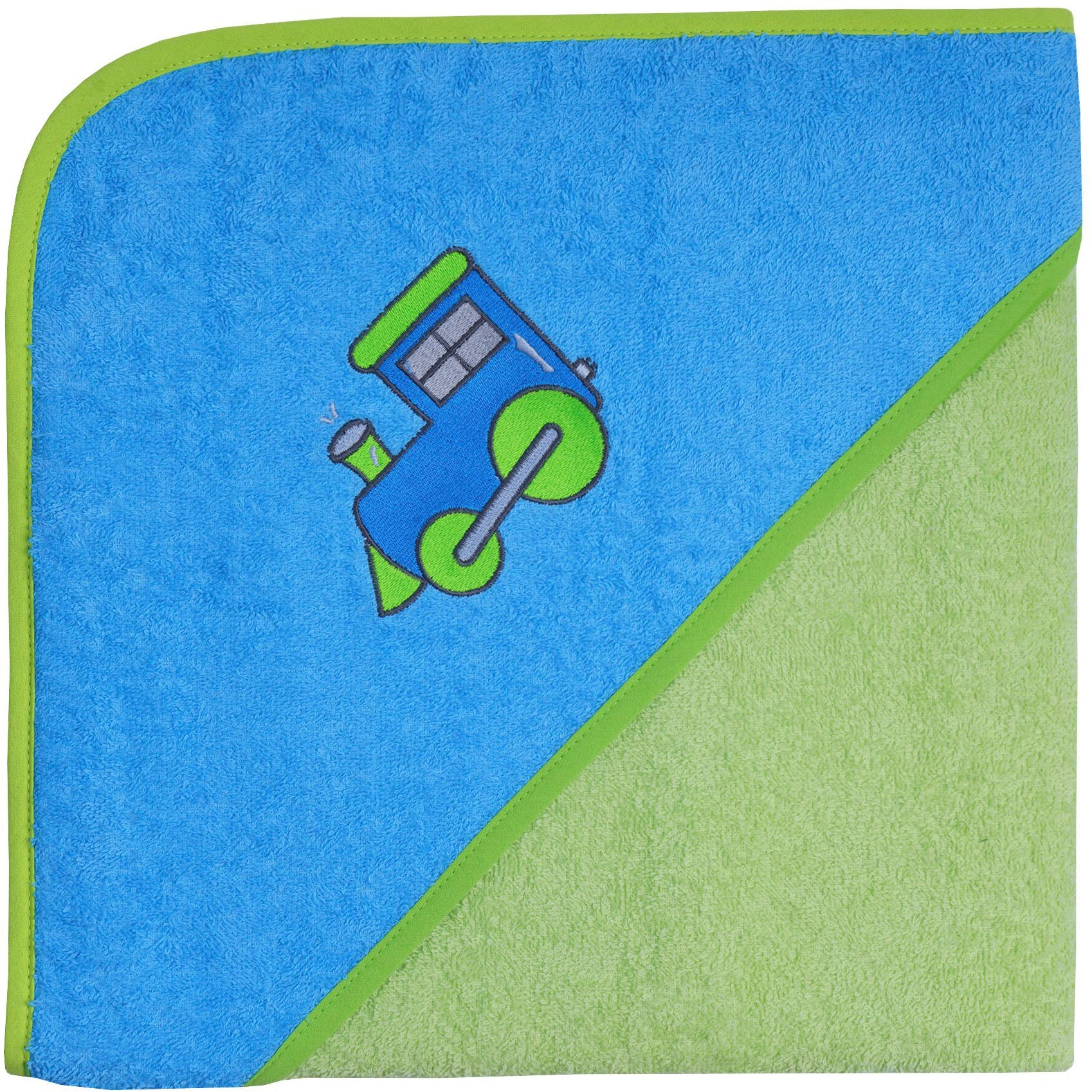 Image of Wörner Kapuzenhandtuch "Lok" mit Kapuze, maschinenwaschbar, trocknergeeignet