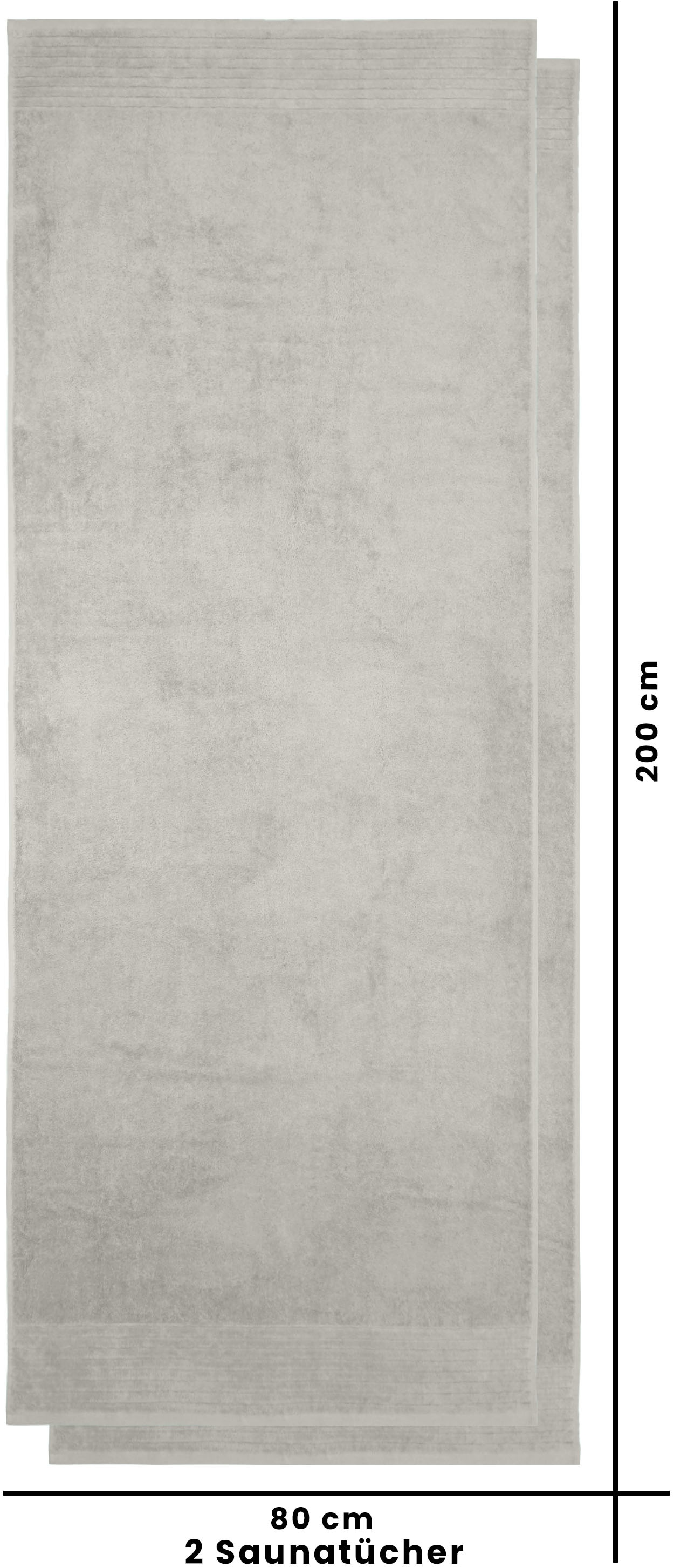 my home Saunatuch »Sanremo Premium, Premium Handtücher, 600 gr/m², 80x200cm« Bordüre, einfarbig, flauschig, weich, dicke Qualität, 5 Jahre Garantie