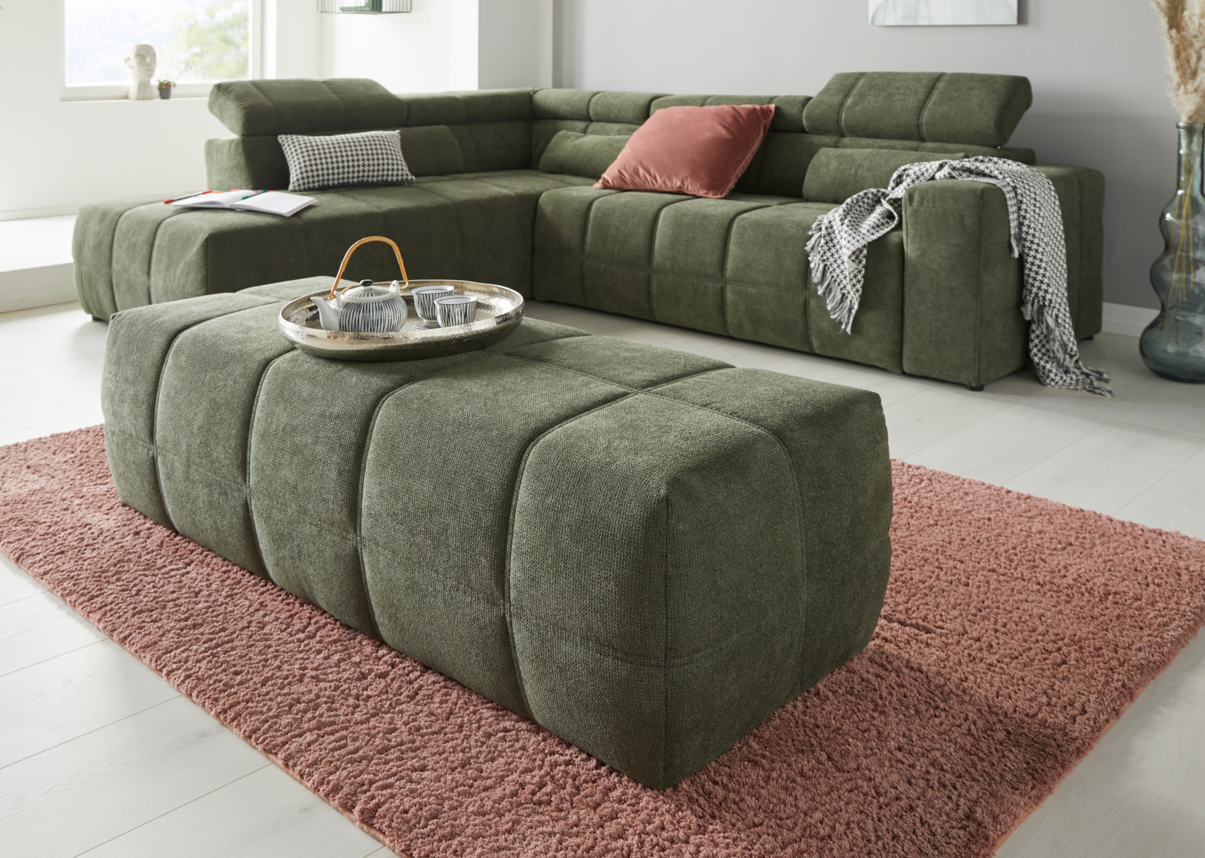 DOMO collection Hocker »Brandon«, grosse Ausführung passend zu "Brandon"