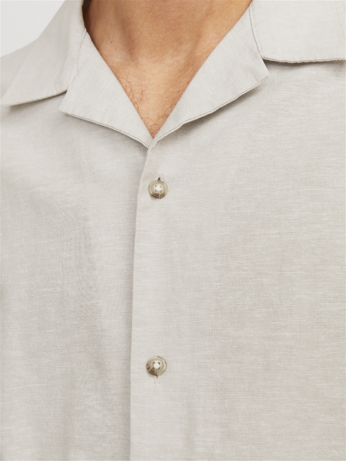 Jack & Jones Kurzarmhemd »JJESUMMER RESORT LINEN BLEND SHIRT SS SN«