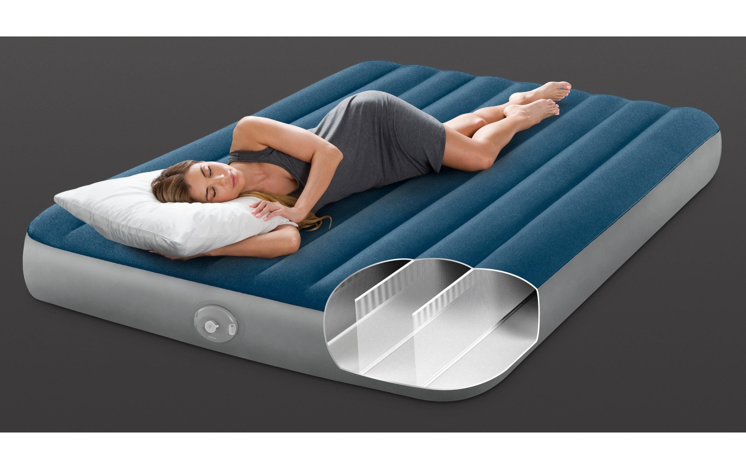 Intex Luftbett »Twin Prestige Downy 152 x 203 x 25 cm«