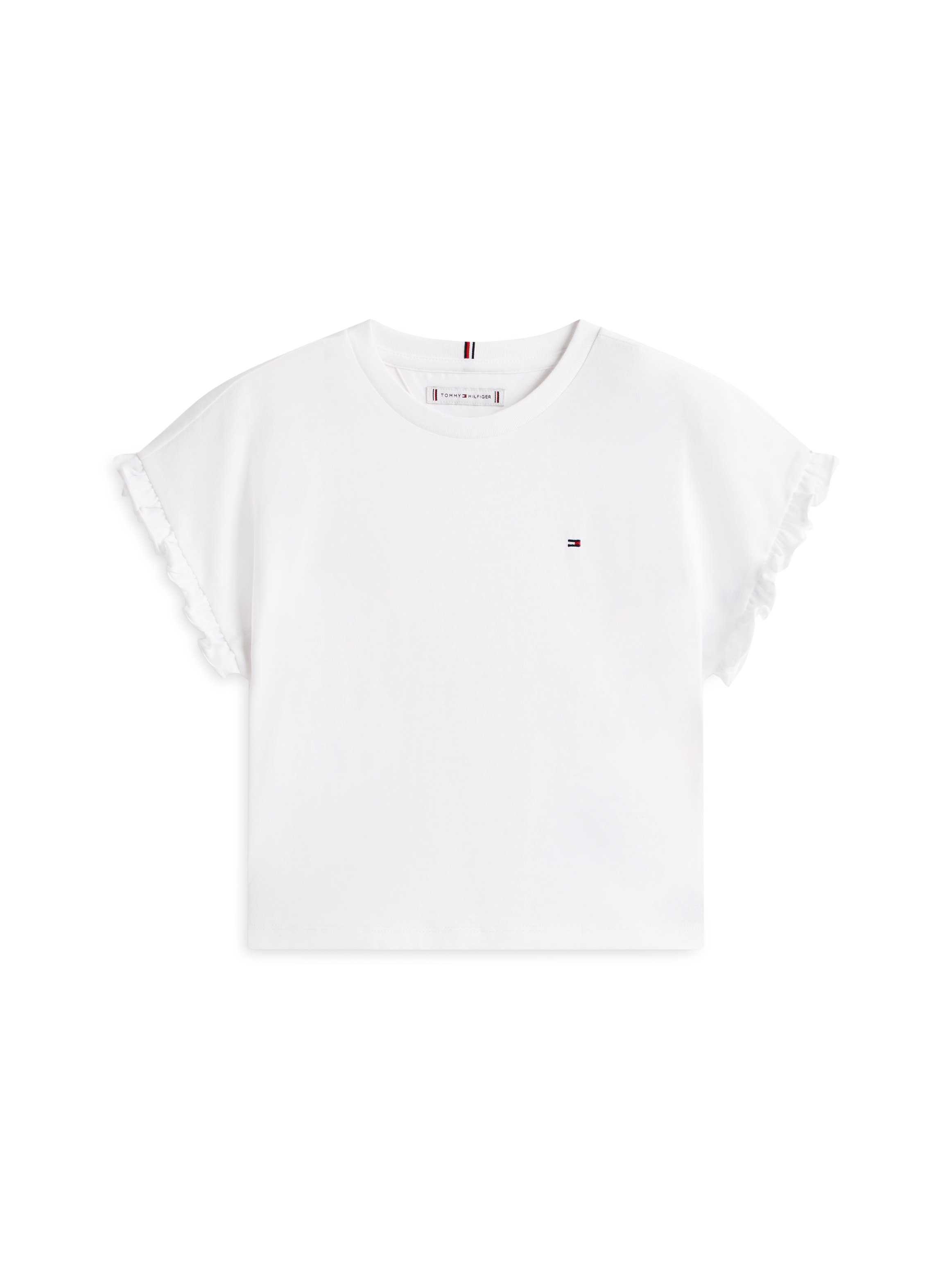 Tommy Hilfiger T-shirt »ESSENTIAL TOP SHORT SLEEVE« Kinder bis 16 Jahre, mit Rüschen, relaxed fit