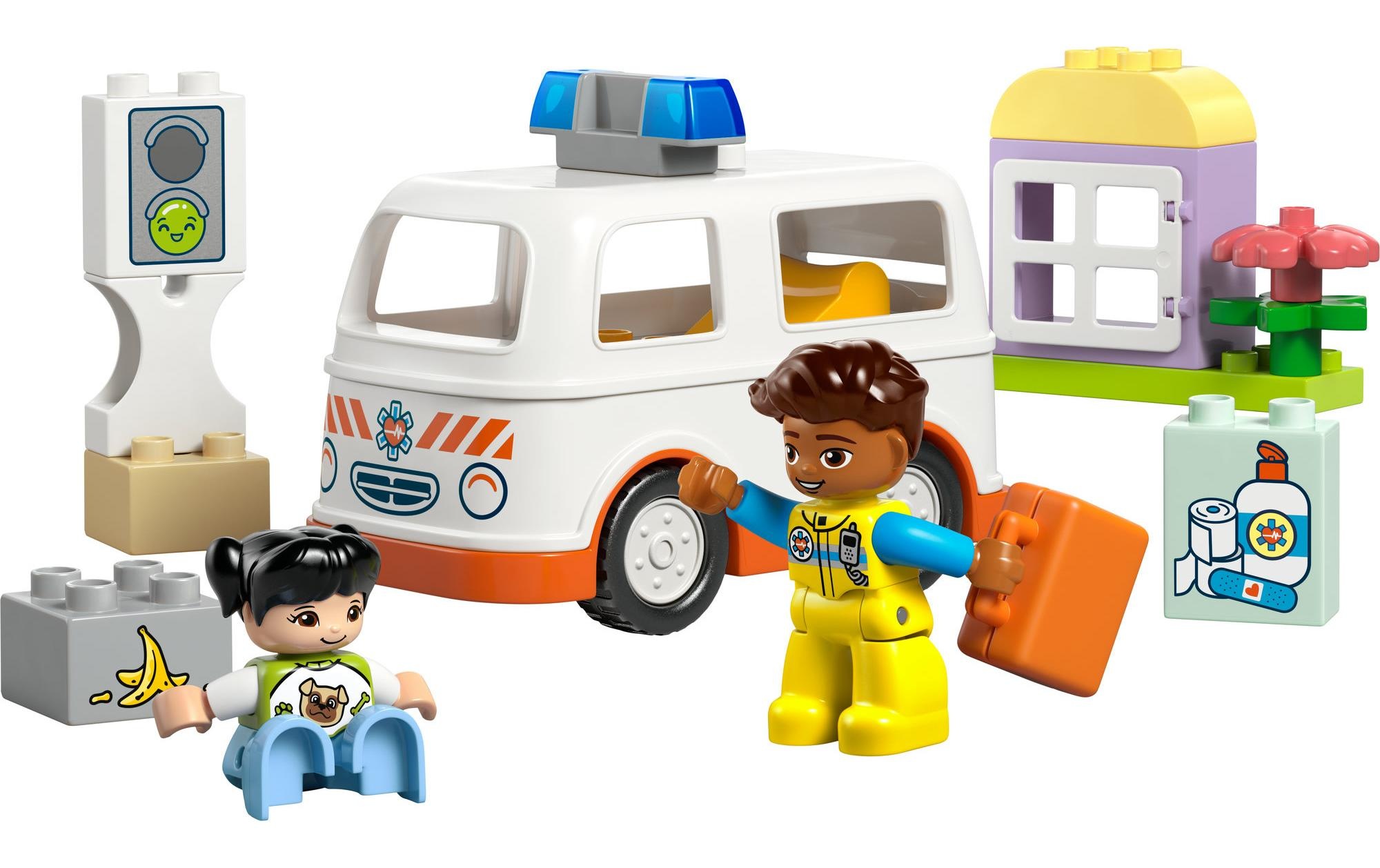 LEGO® Spielbausteine »DUPLO® Rettungswagen mit Fahrer 10447«, (19 St.)