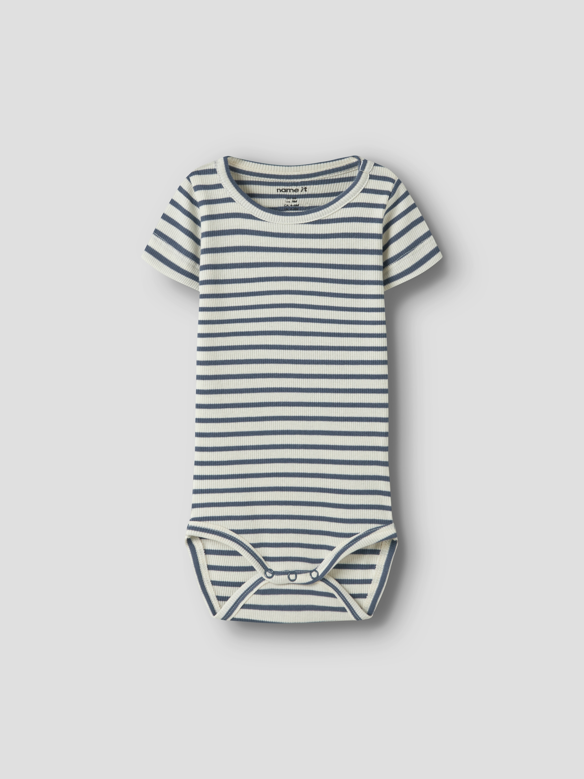 Name It Body à manches courtes »NBNBANI SS BODY NOOS« Baumwollmischung, Jersey Rippqualität