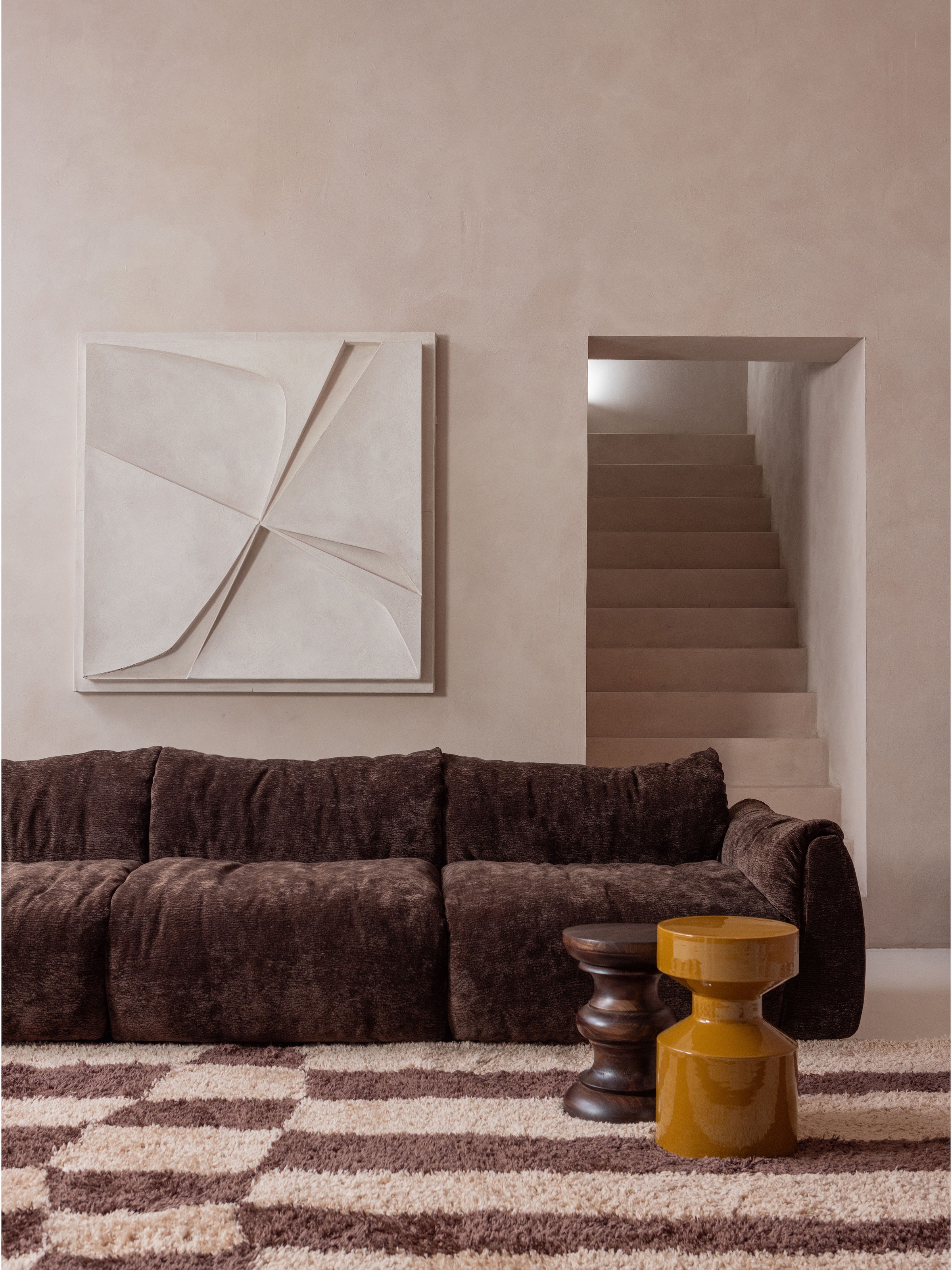 WOOOD Table d'appoint »Ferry mit Chromoberfläche und Metallkonstruktion B 30 x T 30 x H 47 cm«