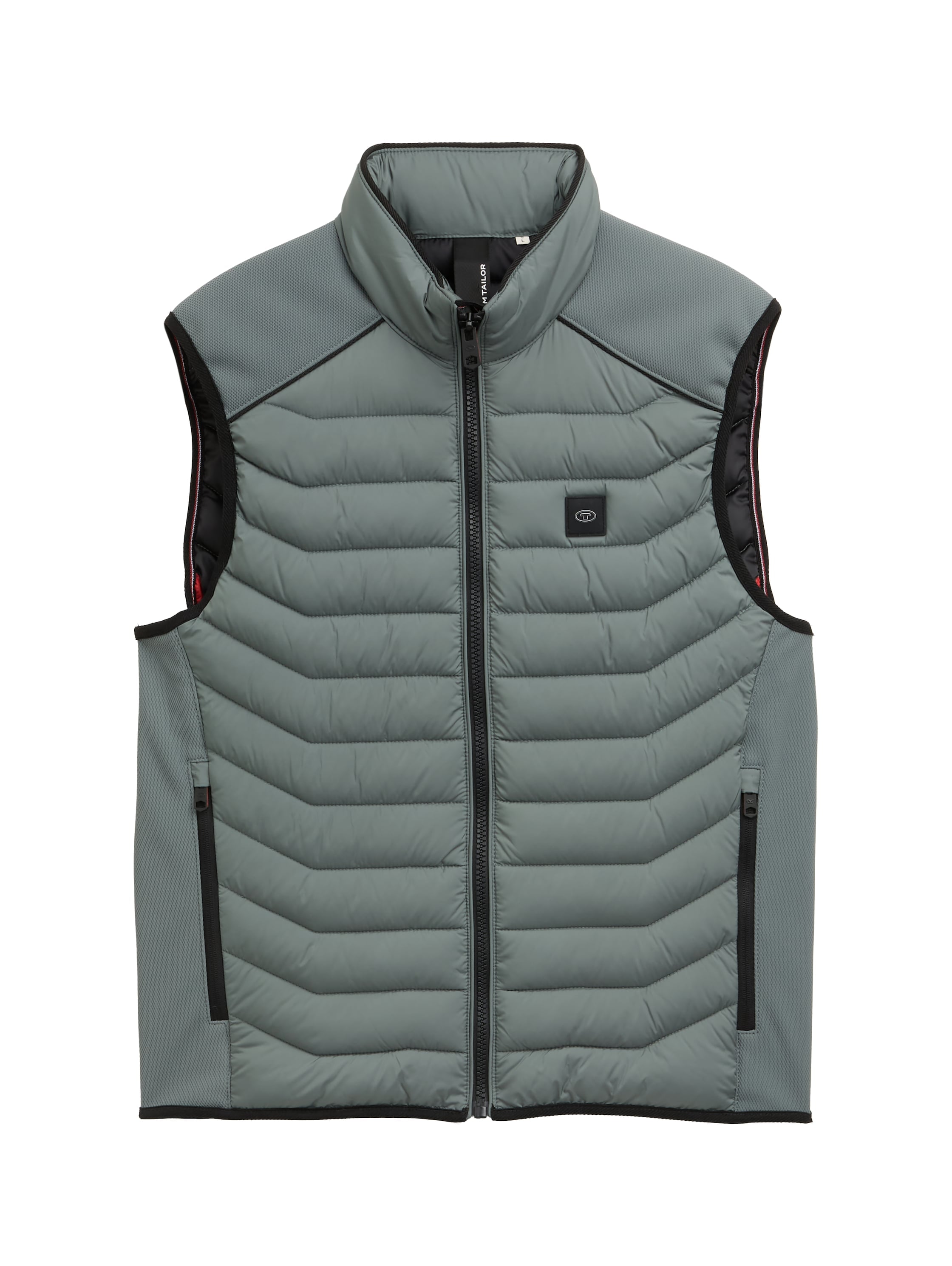 TOM TAILOR Gilet matelassé mit Logo Stickerei