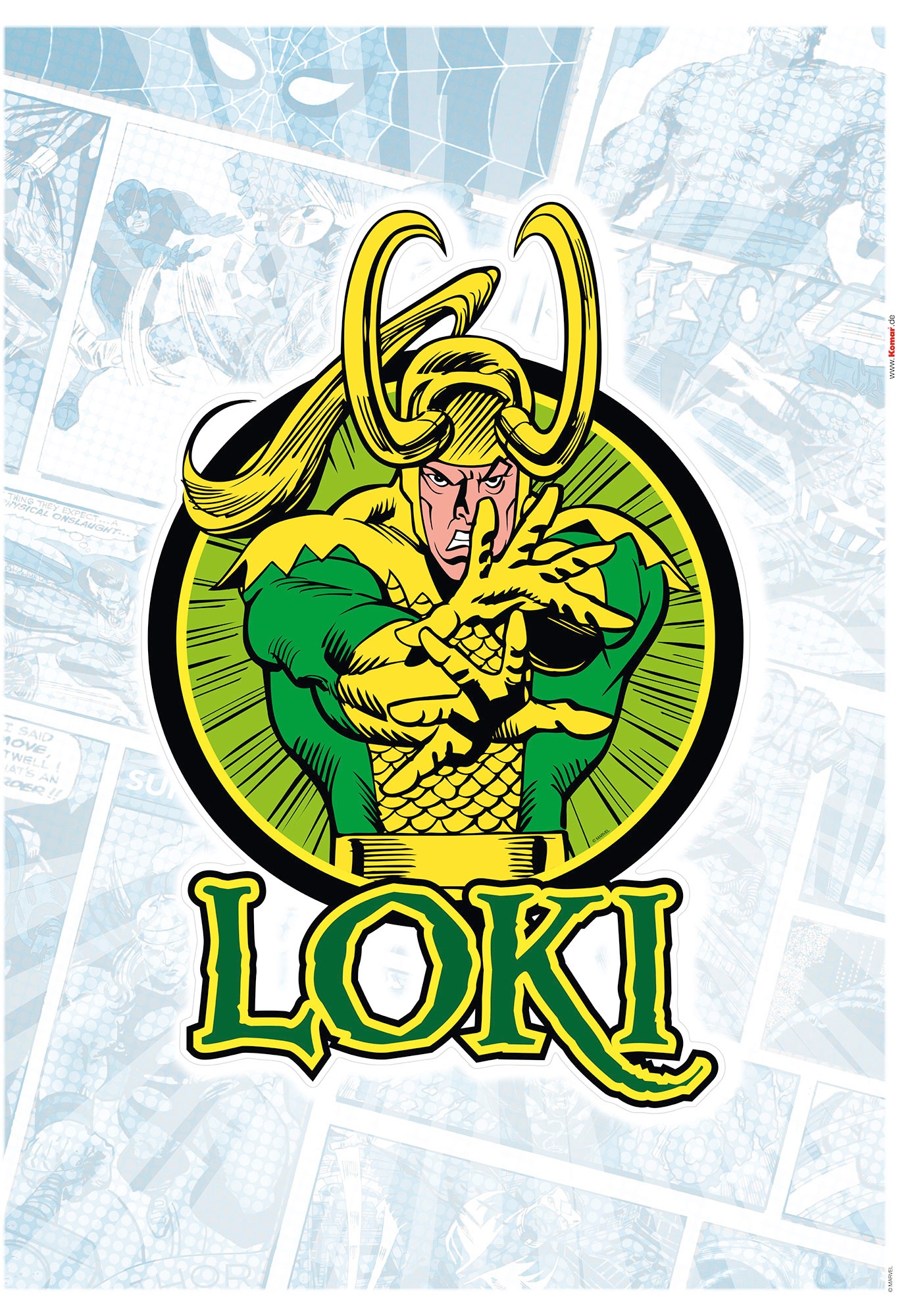 Image of Komar Wandtattoo »Loki Comic Classic«, (1 St.), 50 x 70 cm bei Ackermann Versand Schweiz