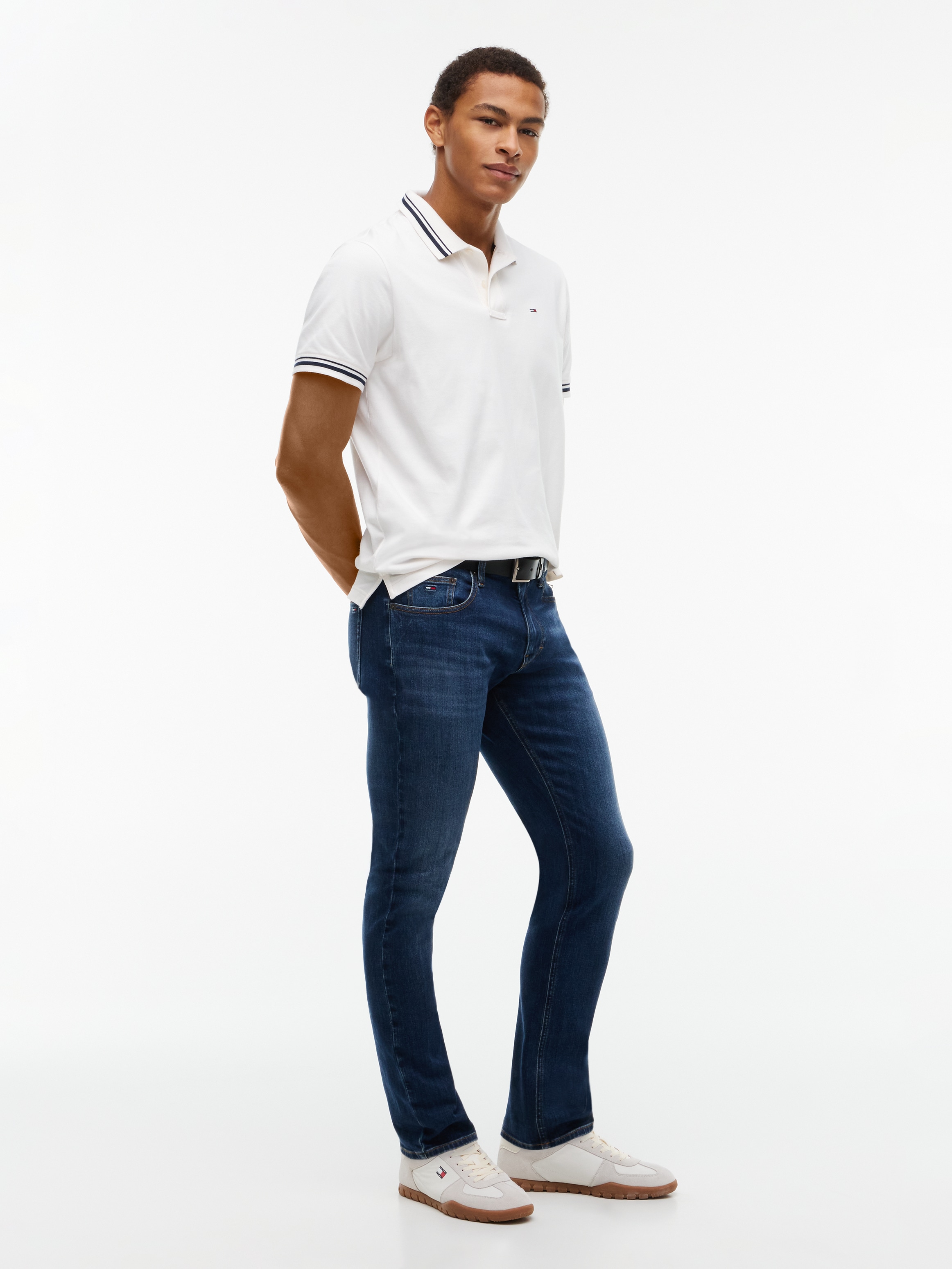 Tommy Jeans Jeans slim »SCANTON SLIM DJ0257« style 5 poches, mélange de coton