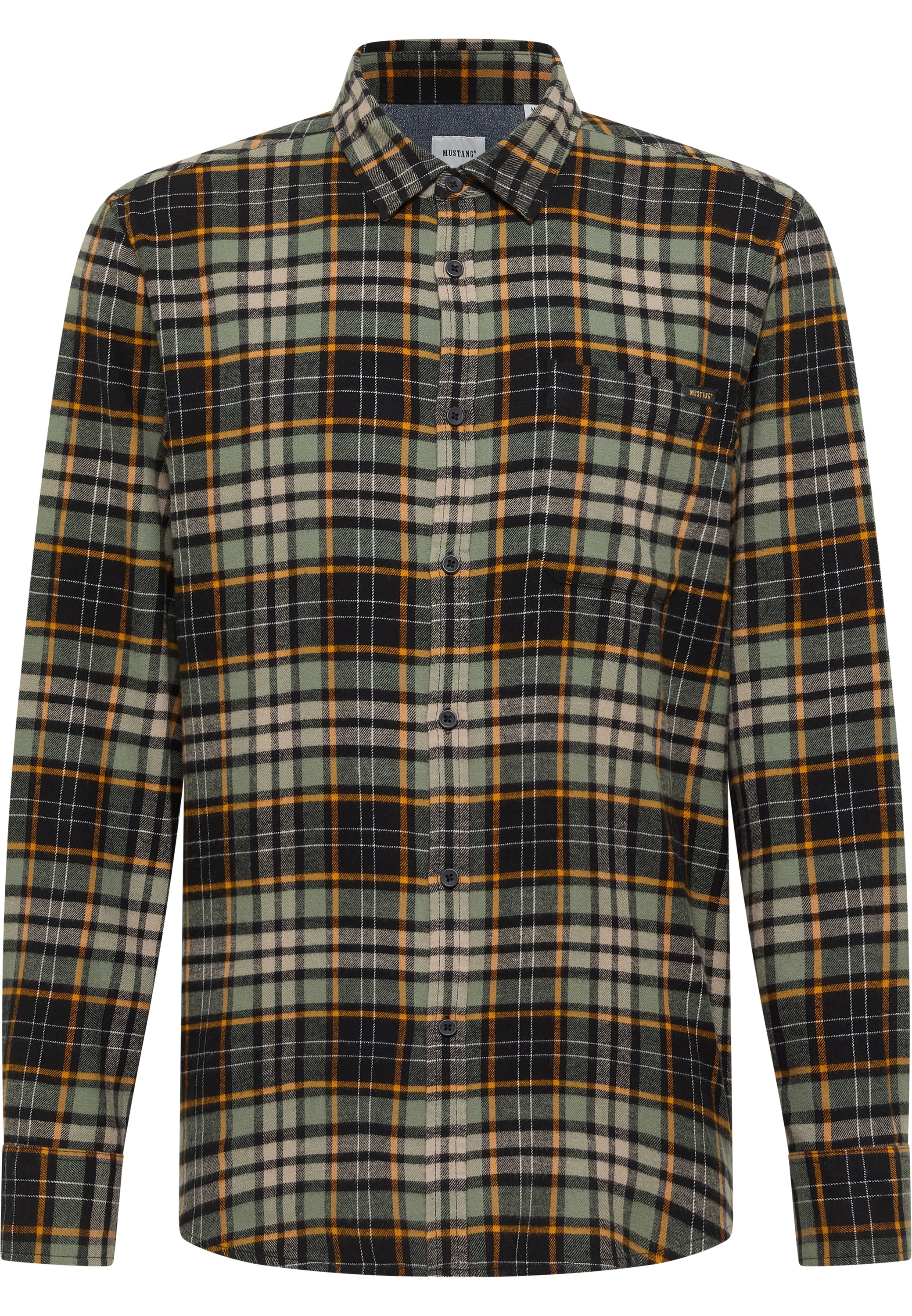 Image of MUSTANG Langarmhemd "Herren Style Eastbridge"