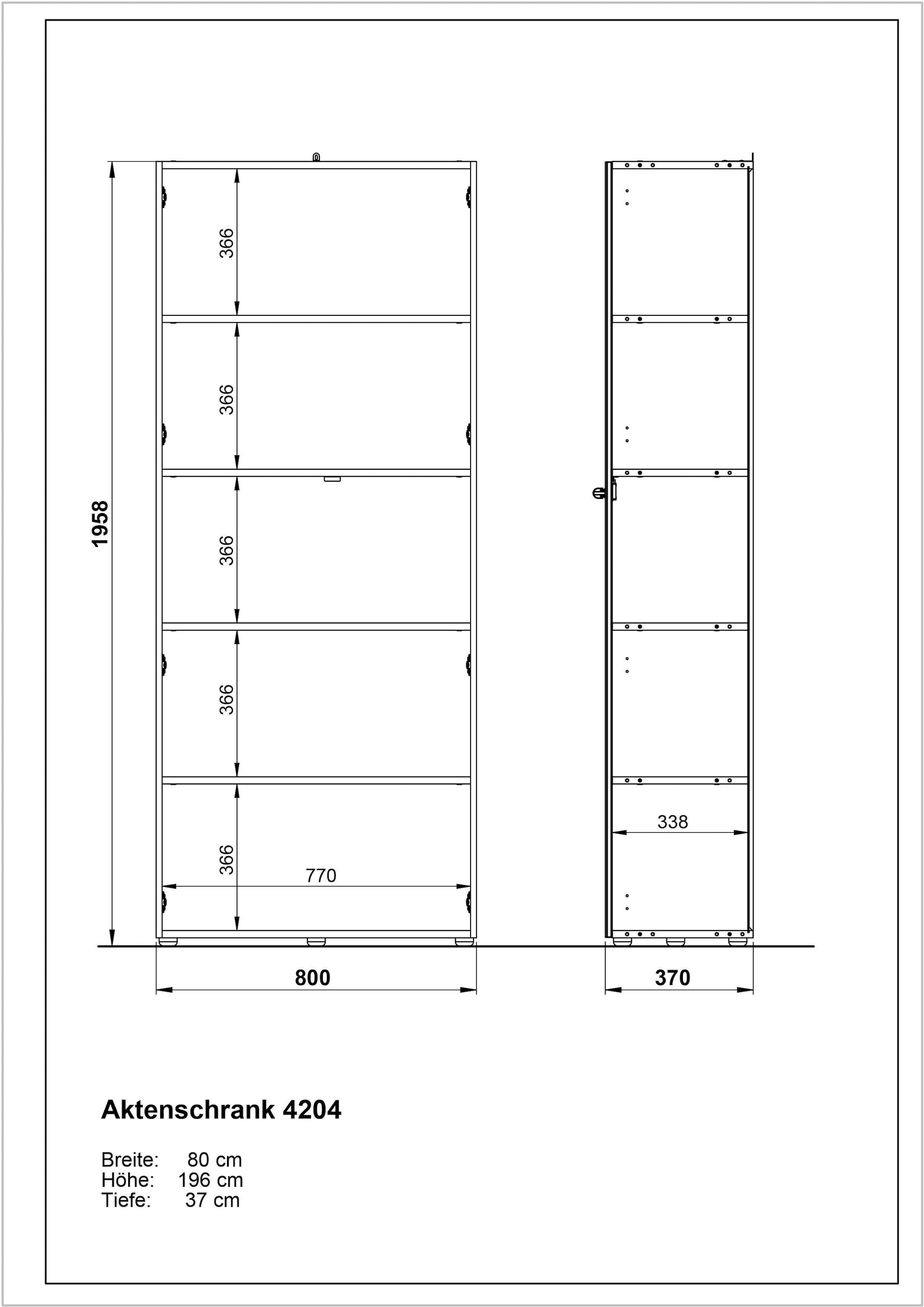 GERMANIA Büromöbel-Set »GW-Monteria«, (Set, 8 tlg.)