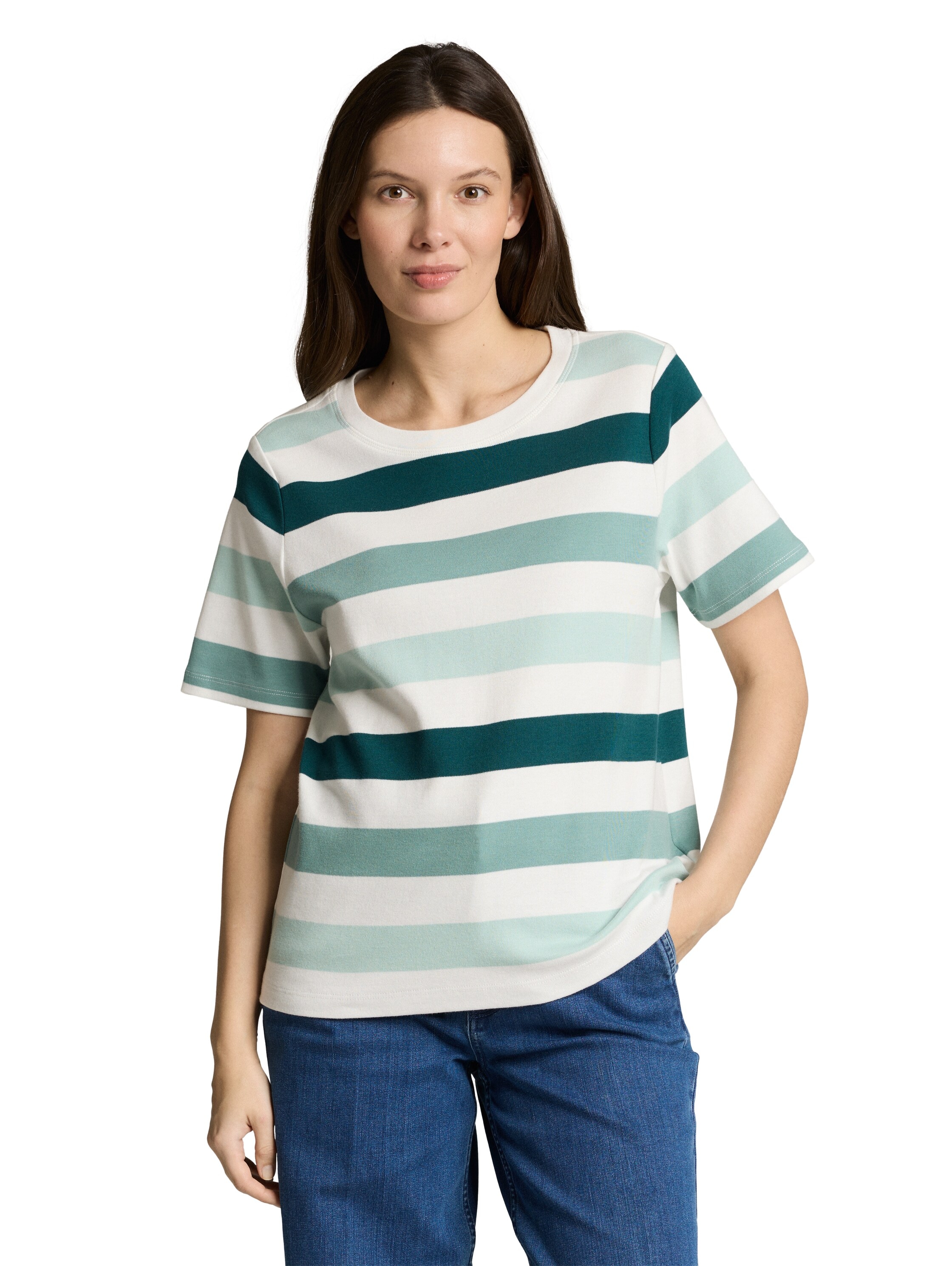 TOM TAILOR T-Shirt mit Streifen Muster