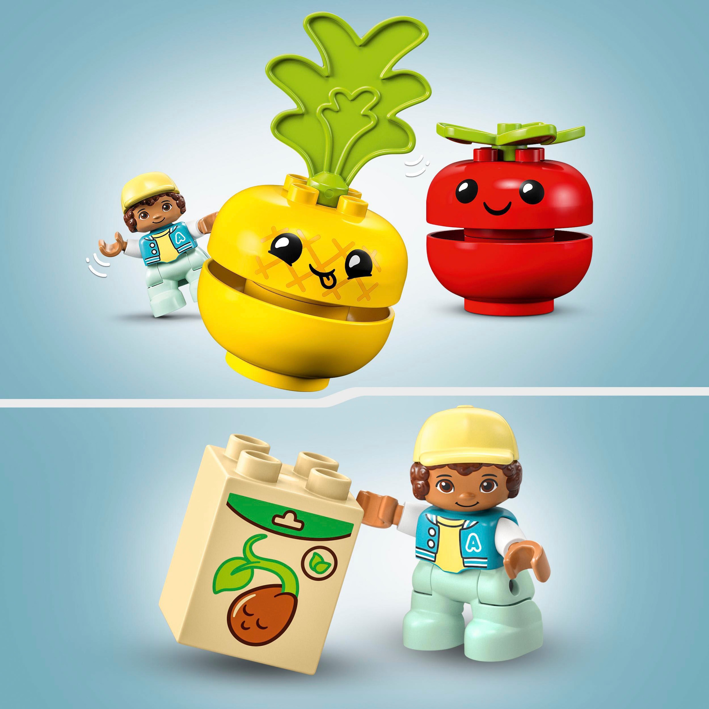 LEGO® St.) en ligne DUPLO Acheter und »Obst- LEGO® Gemüse-Traktor My First«, (10982), ✌ Konstruktionsspielsteine (19