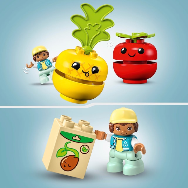 ✌ LEGO® Konstruktionsspielsteine »Obst- und Gemüse-Traktor (10982), LEGO®  DUPLO My First«, (19 St.) Acheter en ligne