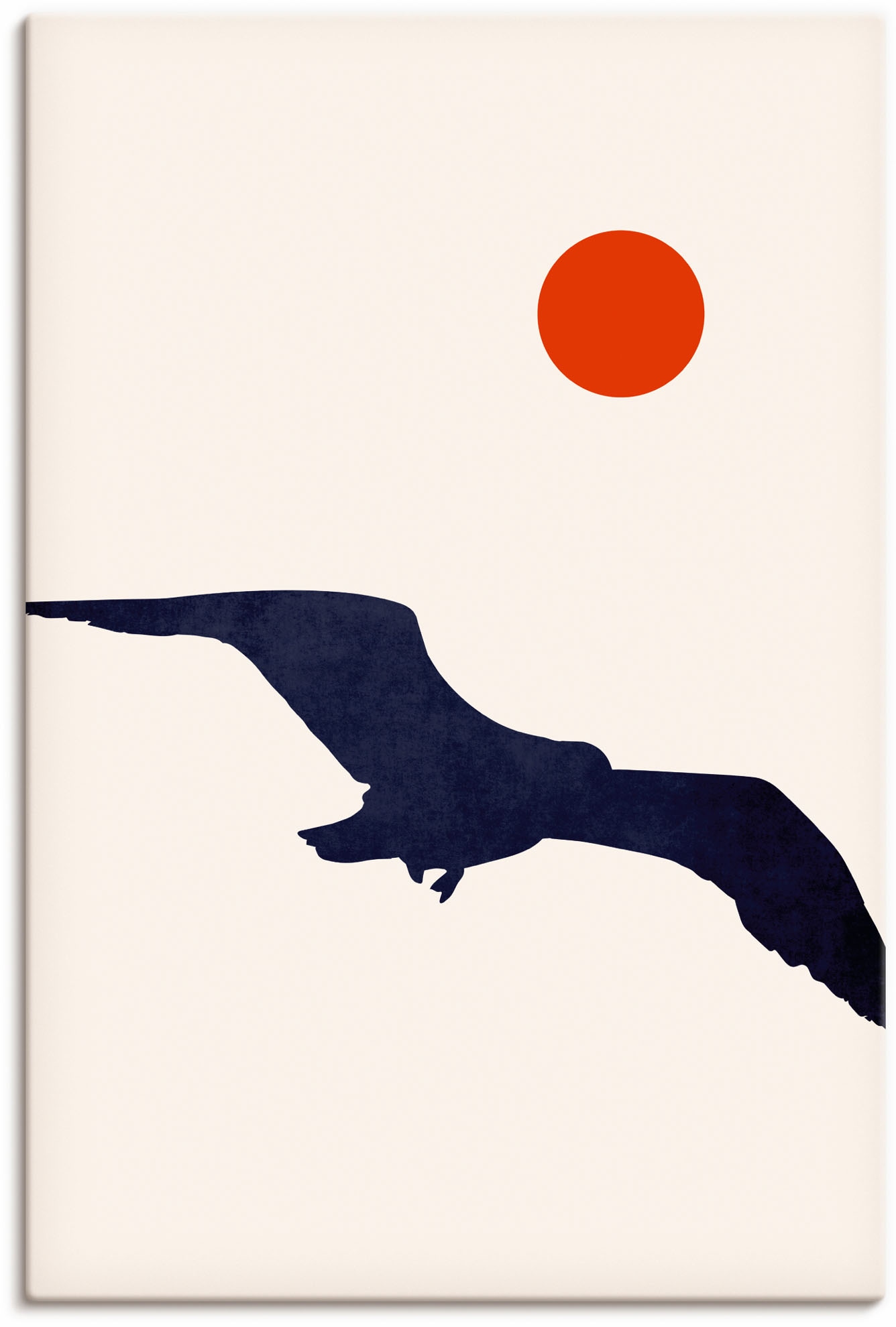Image of Artland Leinwandbild "Möwe" Vogelbilder 1 Stk. tlg. auf Holzrahmen gespannt