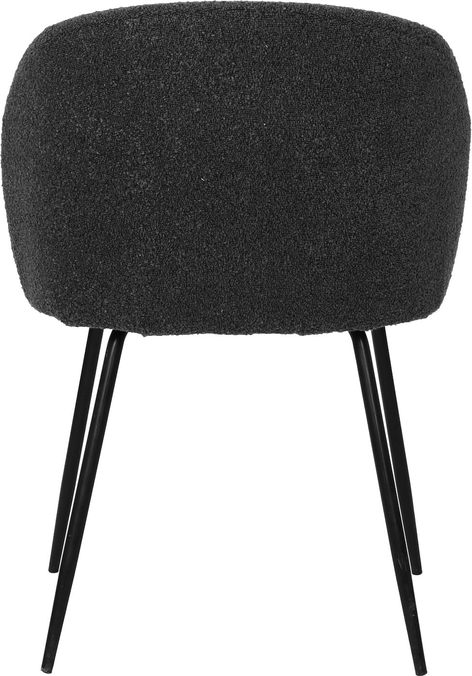 SIT Chaise à 4 pieds »Verona 2er-Set Esszimmerstühle mit Strukturstoff & Metallgestell« (Ensemble) 2 cuisTissu structuré Öko-Tex & dossier ergonomiquement arrondi