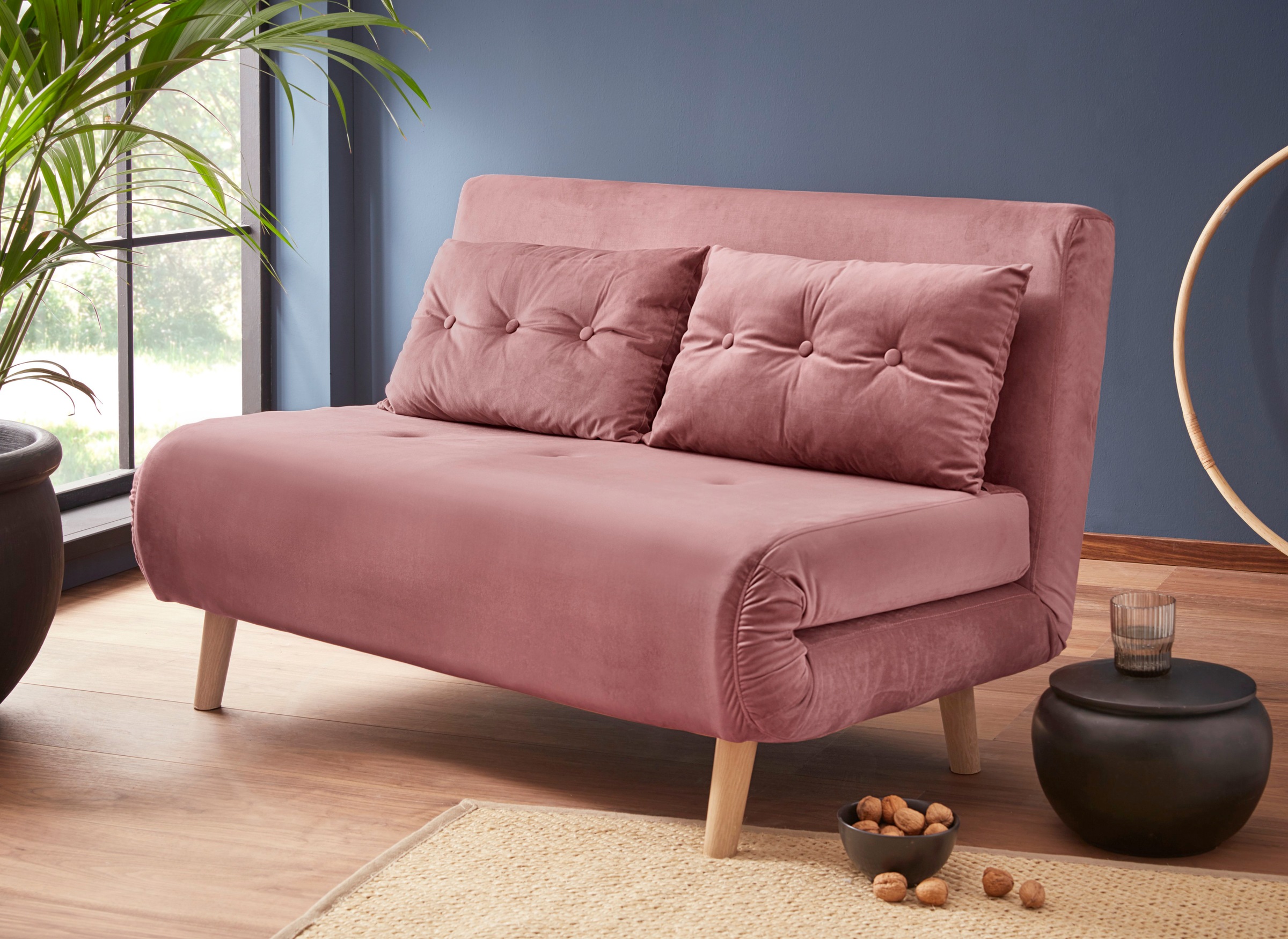 Image of INOSIGN Daybett, mit ausziehbaren Metallstützbeinen, Schlafsessel in zwei Grössen erhältlich, modernes Gästebett bei Ackermann Versand Schweiz