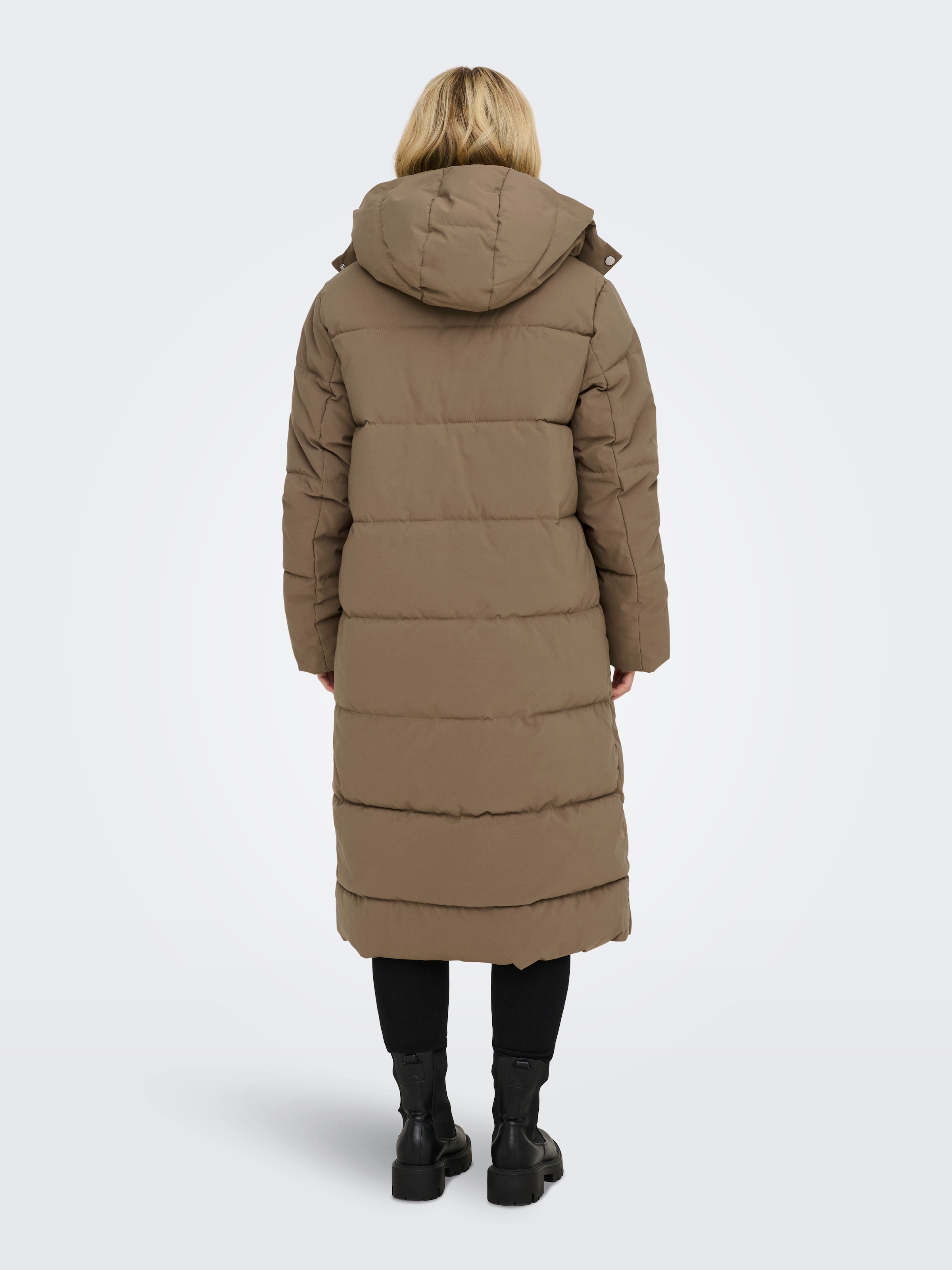 JDY Manteau matelassé »JDYMAJA LONG PADDED JACKET OTW YFM NOOS«, mit Kapuze, verdeckter Reissverschluss