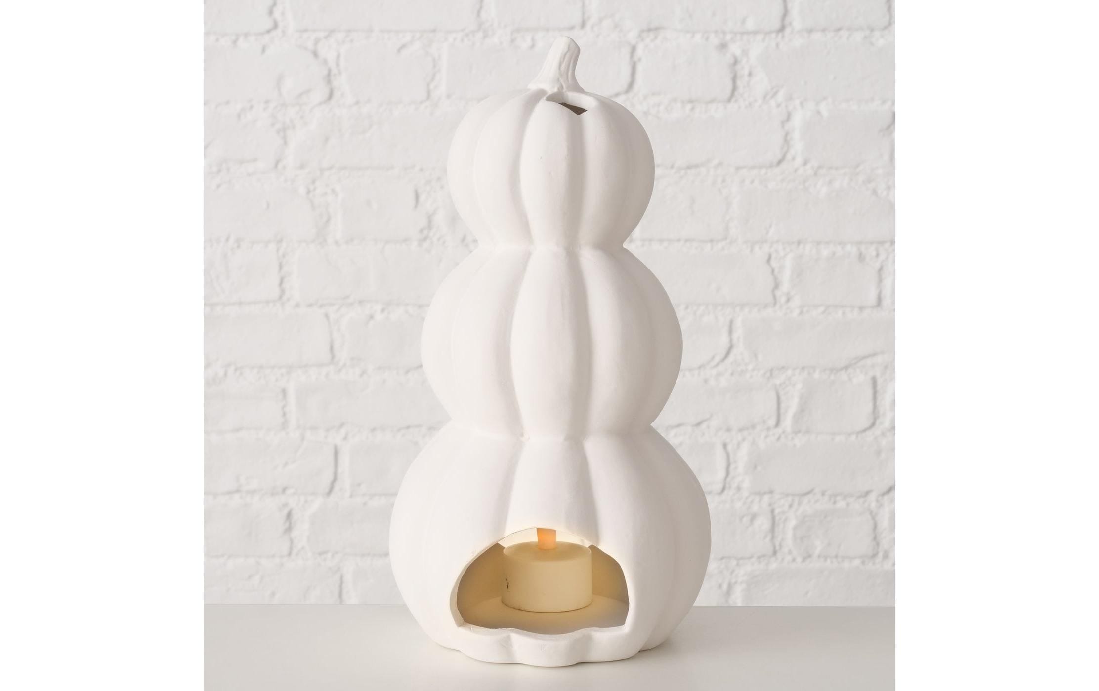 BOLTZE Porte-bougies à chauffe-plat »Curbana Keramik, 25 x 14 cm«