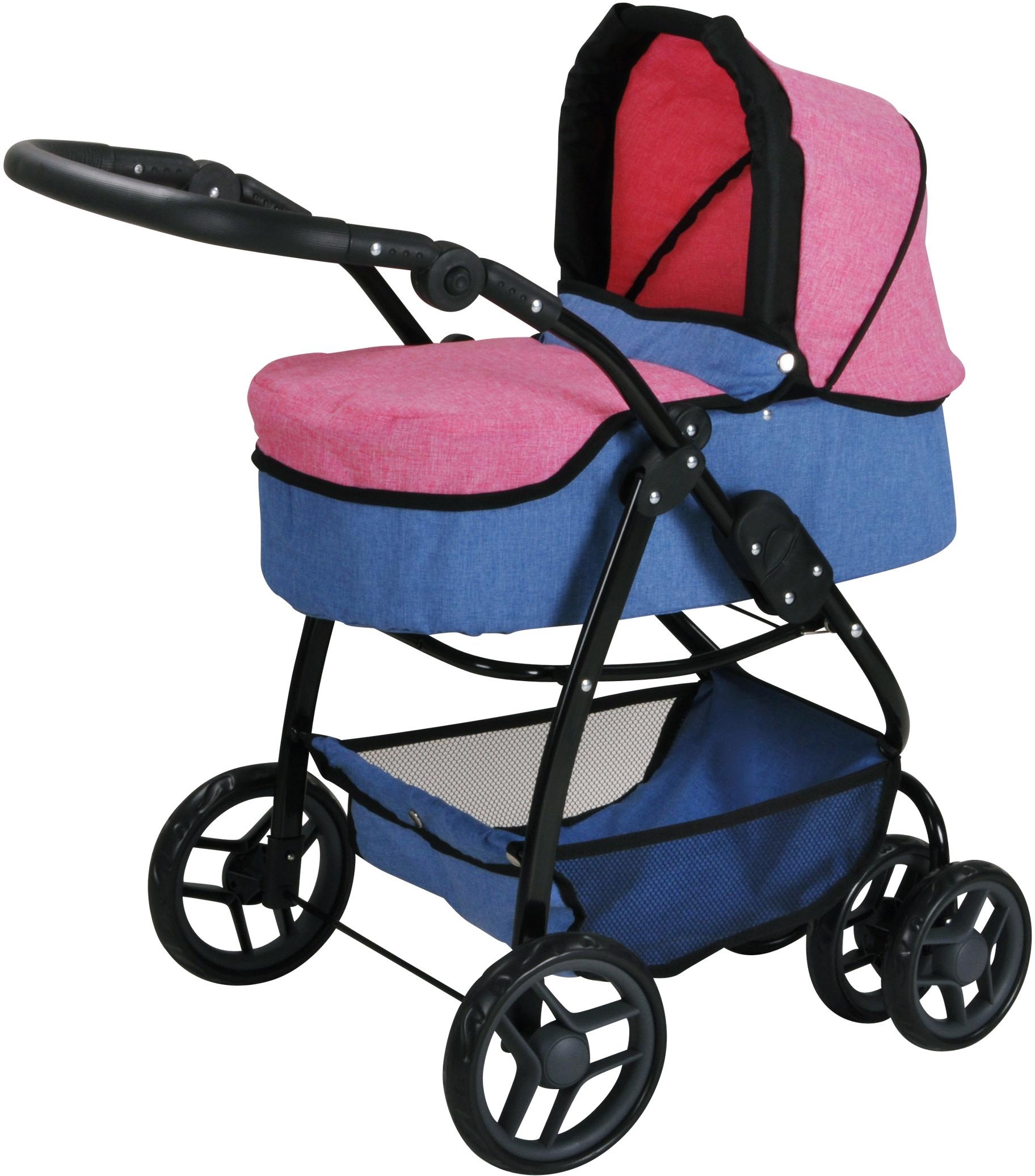 Image of Knorrtoys® Kombi-Puppenwagen »Coco - Jeans Blue«, 2-in-1 bei Ackermann Versand Schweiz