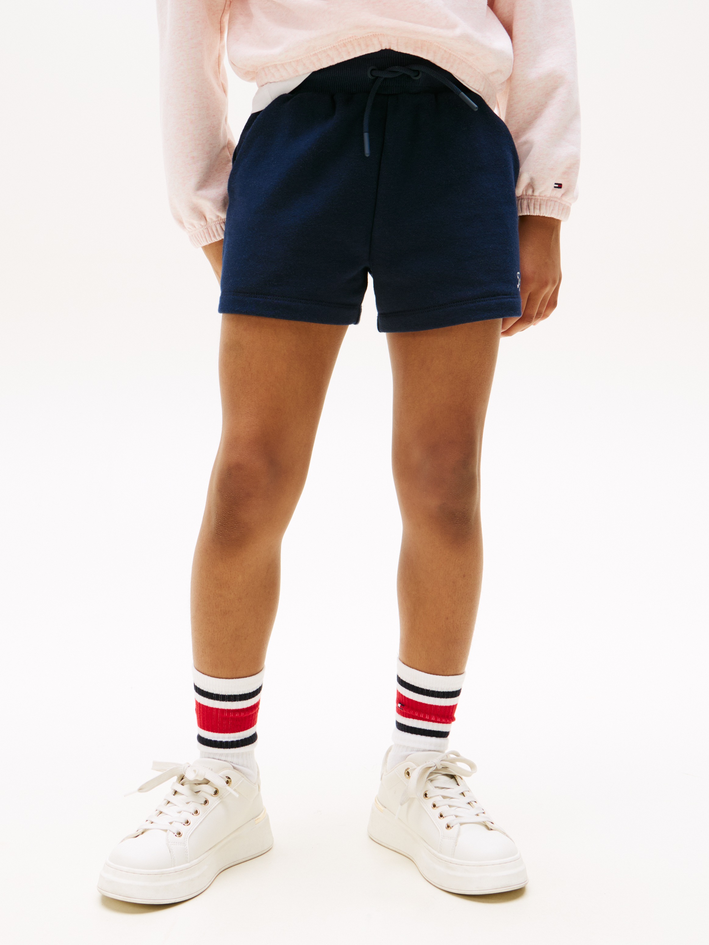 Image of Tommy Hilfiger Sweatshorts "TOMMY SCRIPT SWEATSHORT" für Kinder bis 16 Jahre, glänzender Logo-Schriftzug