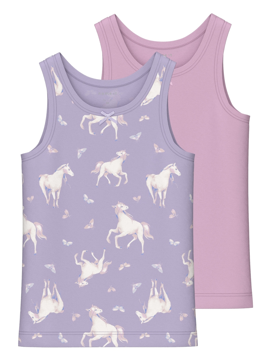 Unterhemd »NMFTANK TOP 2P PASTEL LILAC HORSE NOOS«, (Packung, 2 St.)